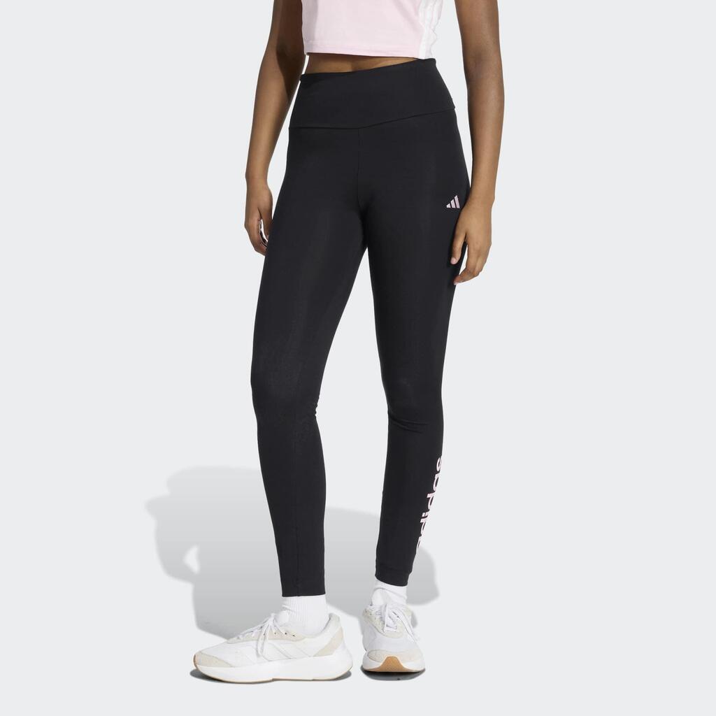 Women's Cotton Fitness Leggings - Black