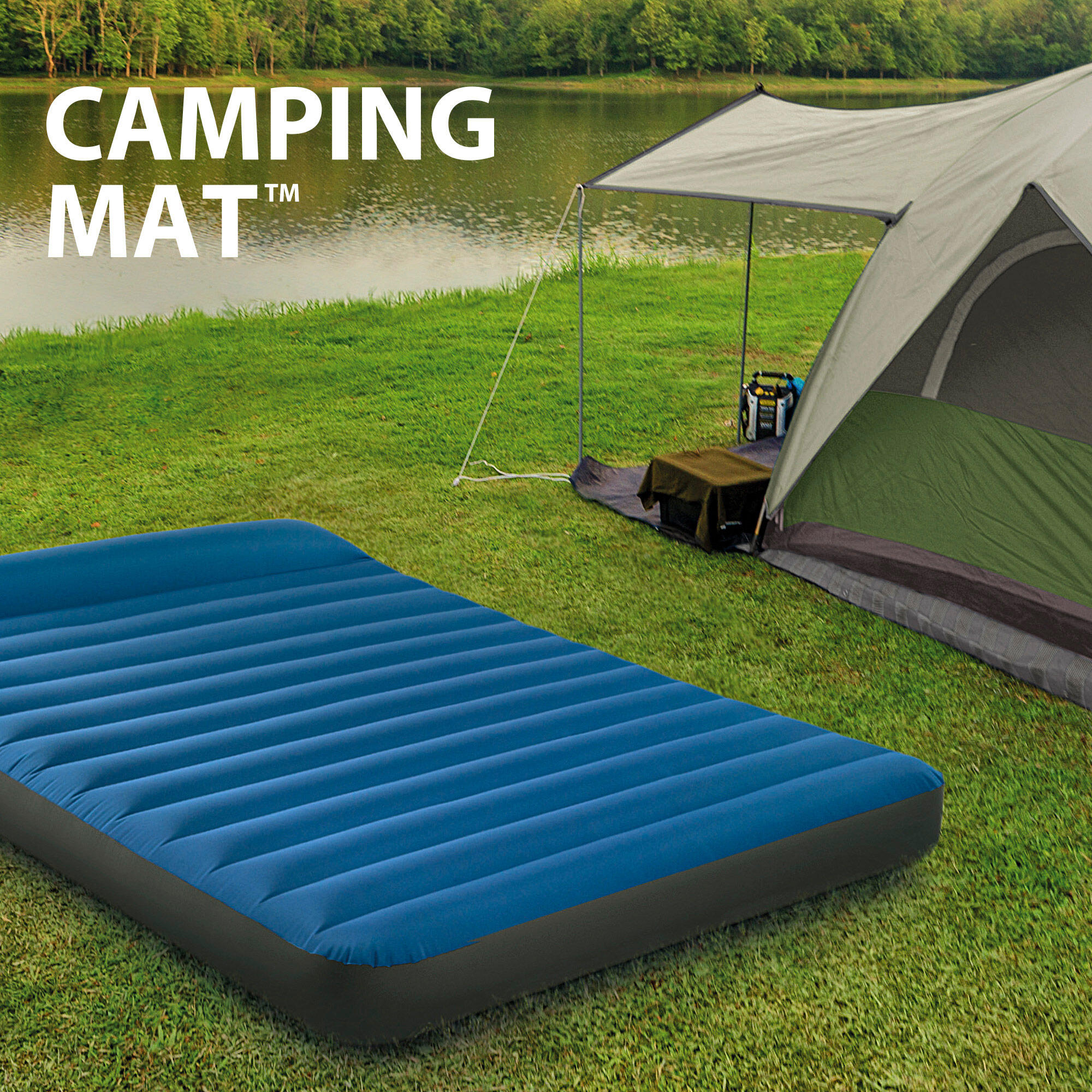 Matalàs inflable doble TPU Càmping Matress a/inflador inclòs INTEX CD 4/4
