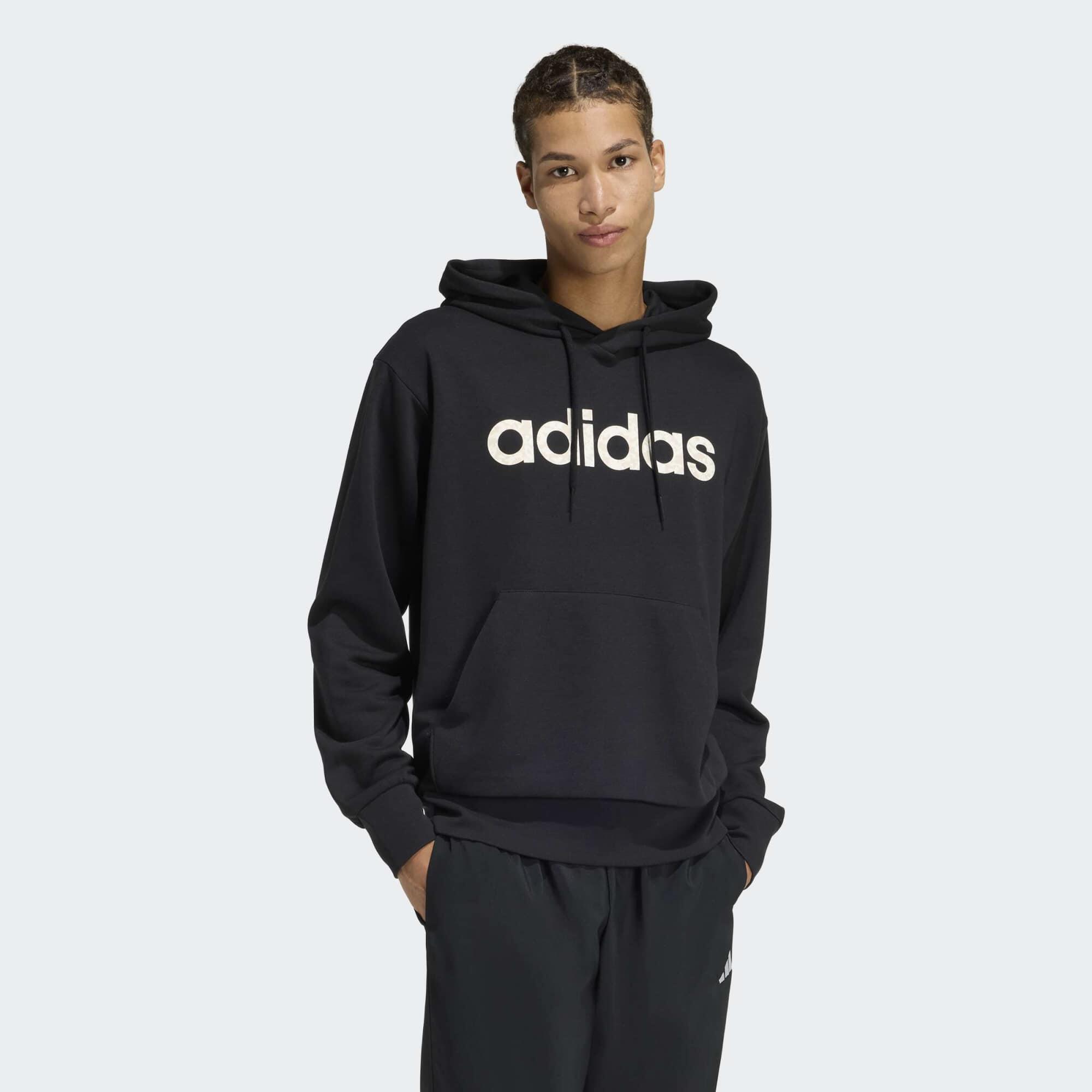 ADIDAS Men's Fitness Hoodie - Black