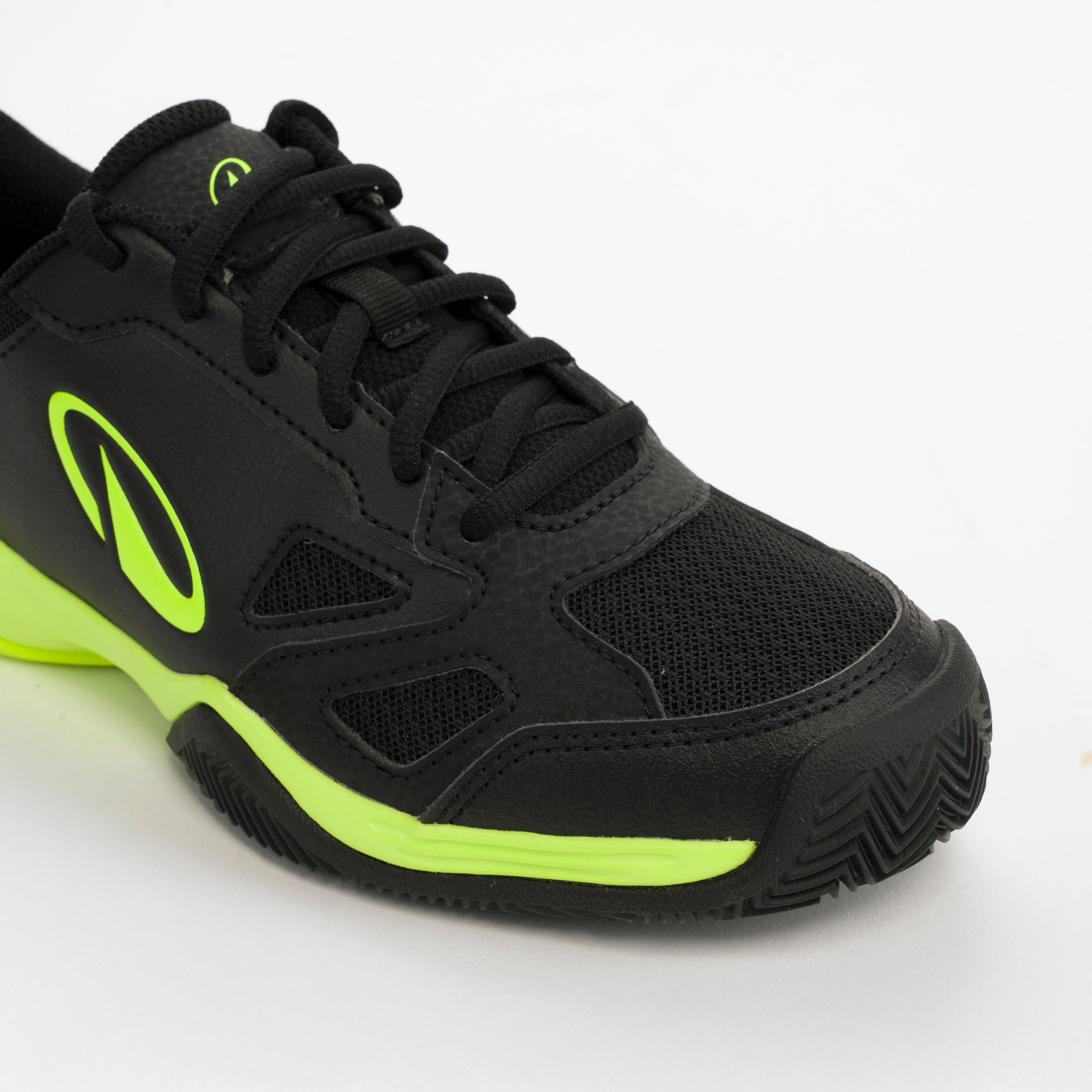 Scarpe padel bambino PS 500 nero-giallo 5/7