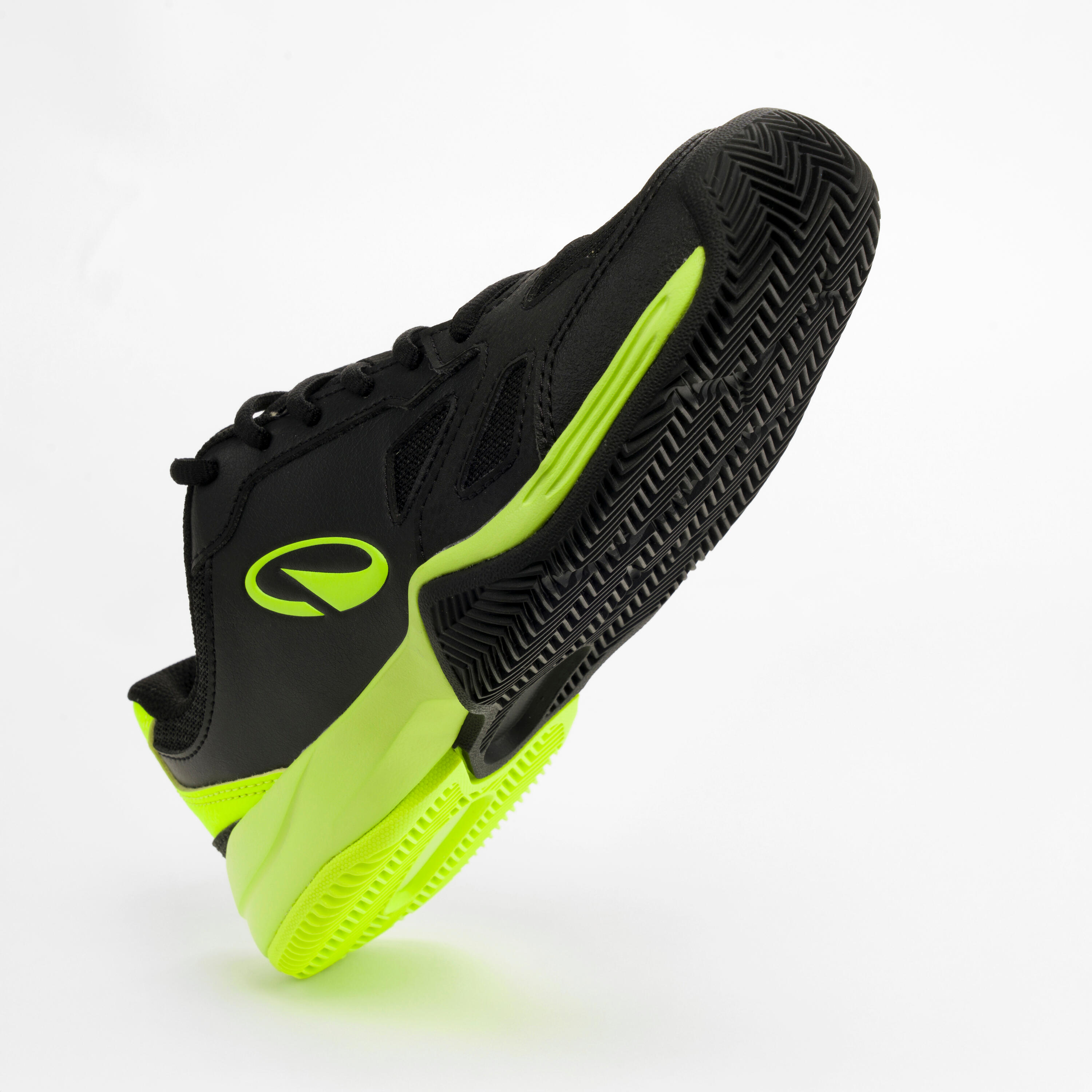 Scarpe padel bambino PS 500 nero-giallo 3/7