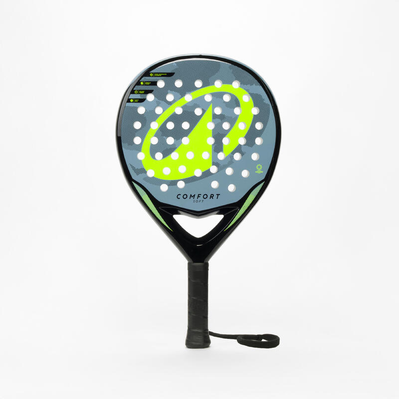 Kuikma PR Comfort Soft Review (2026): Decathlon's £40 Soft Control Racket Tested 3 Kuikma PR Comfort Soft padel racket in the light grey and electric green colourway
