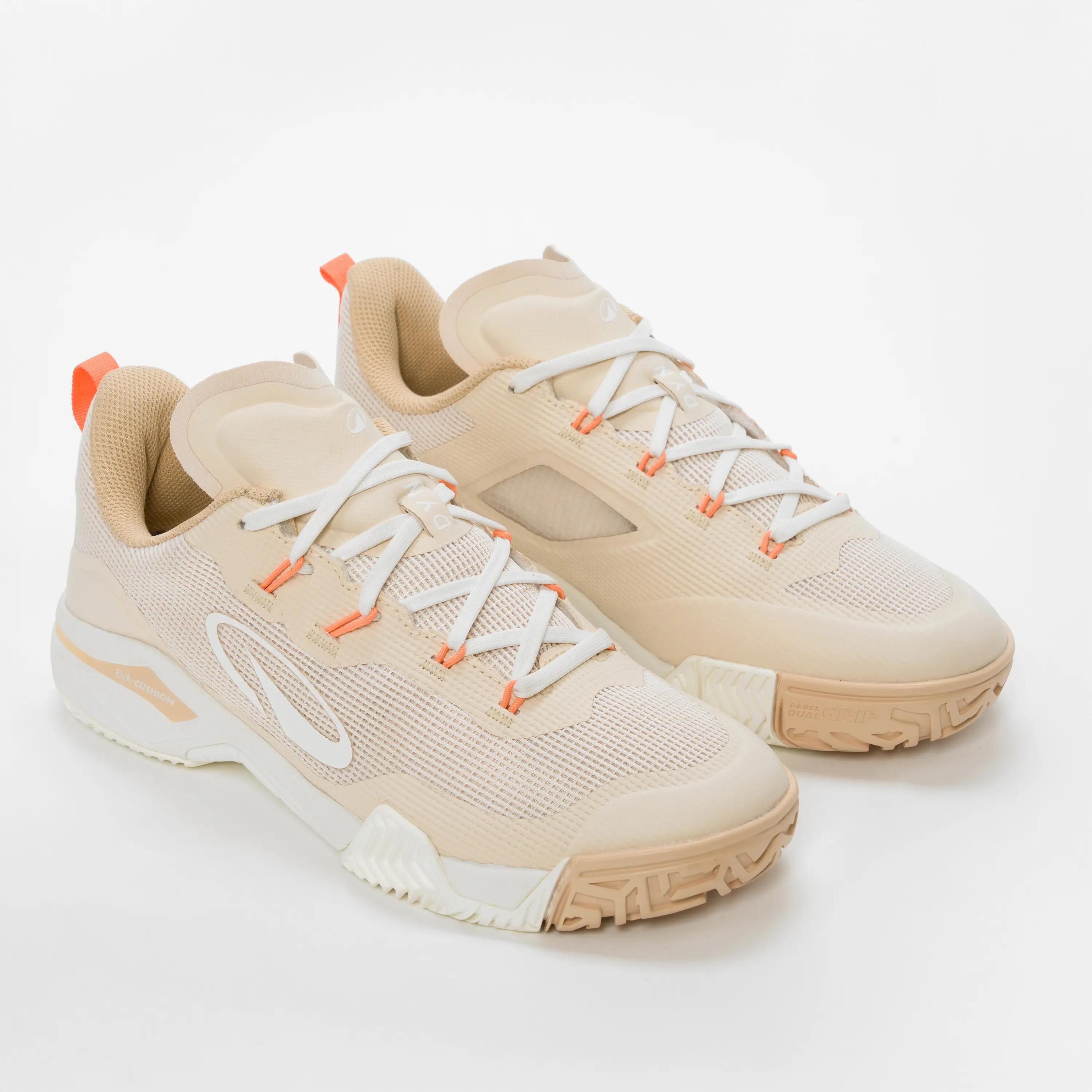 Women's Padel Shoes Kuikma PS Dynamic Cream Beige -  2