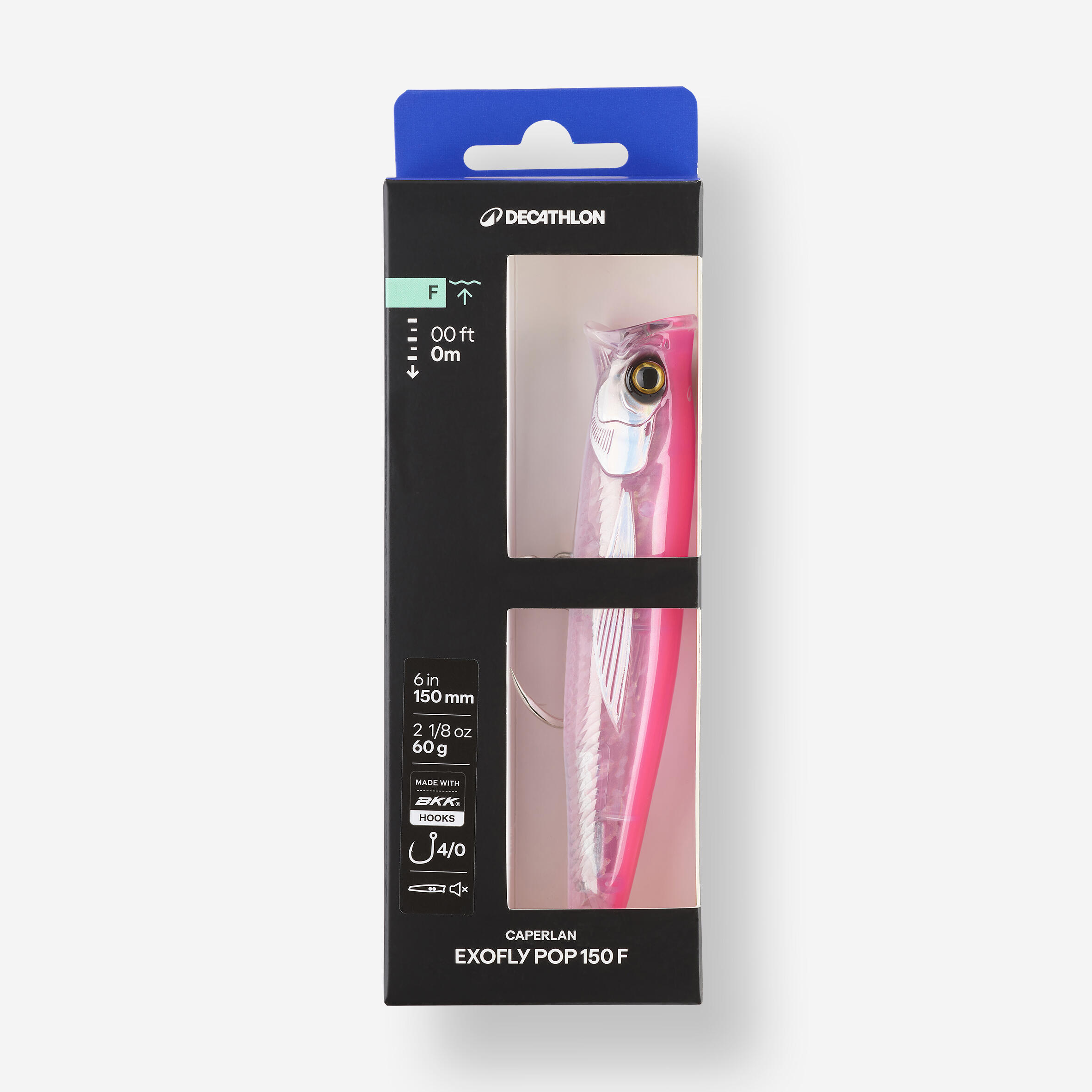 POPPER PECHE AUX THONS EXOFLY POP 150 F ROSE FLUO 4/10