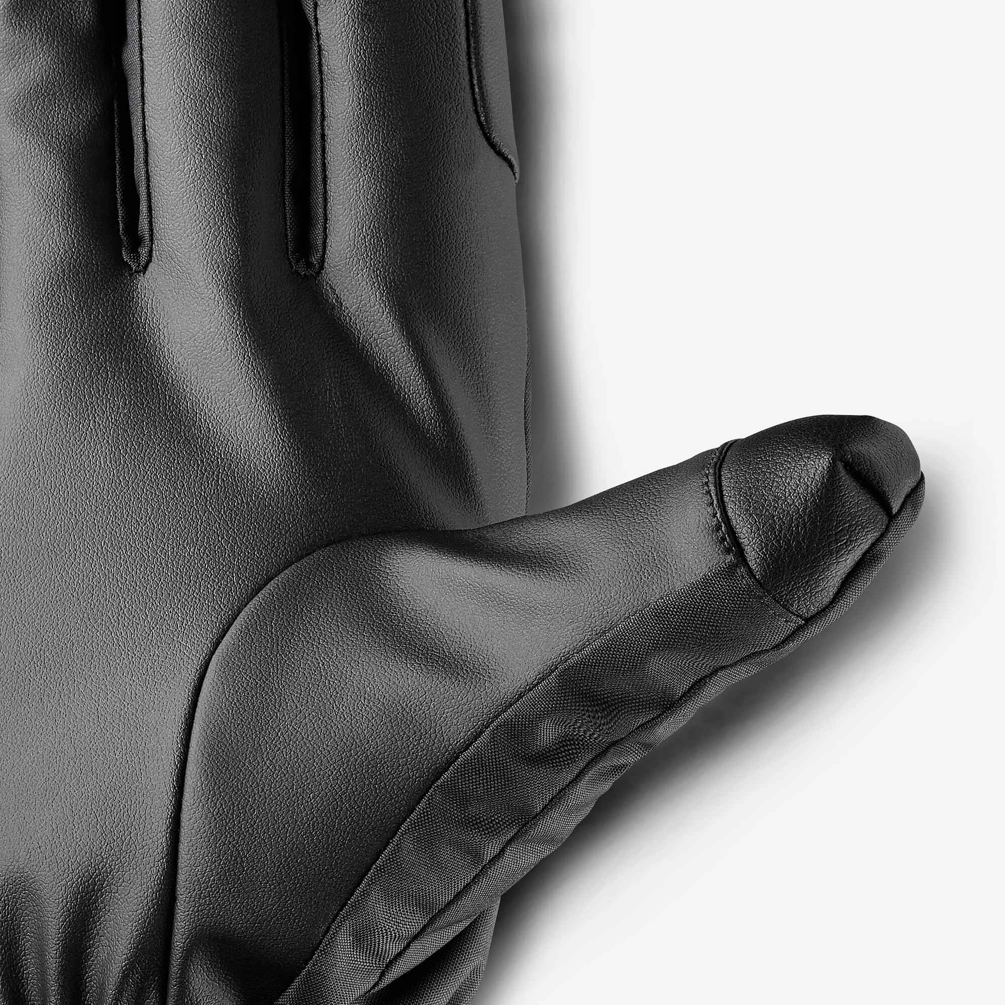 WEDZE Adult Ski Gloves 100 - Black