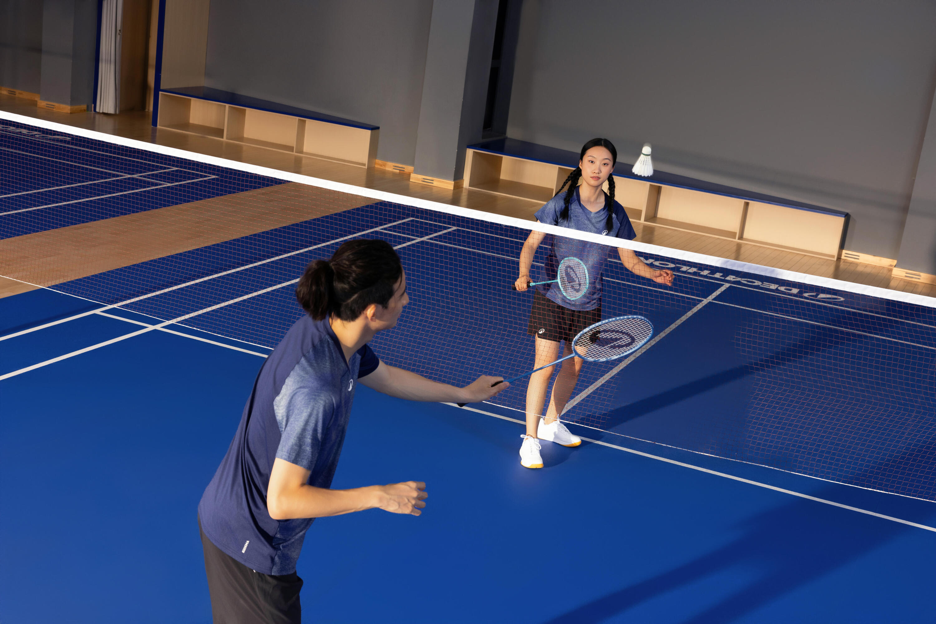 T-shirt badminton donna LITE 560 blu 6/10
