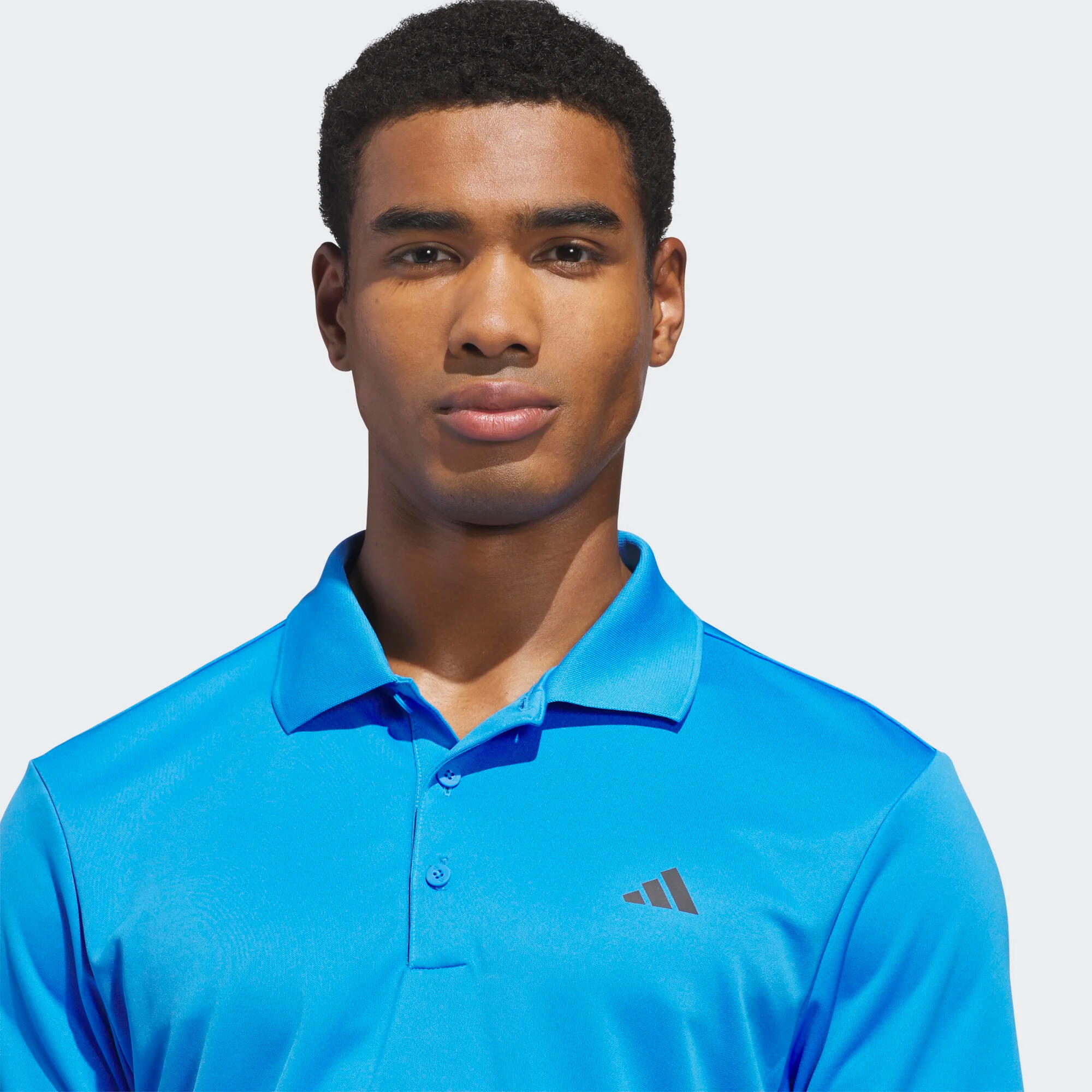 Polo de golf performance manches courtes homme, bleu 6/7