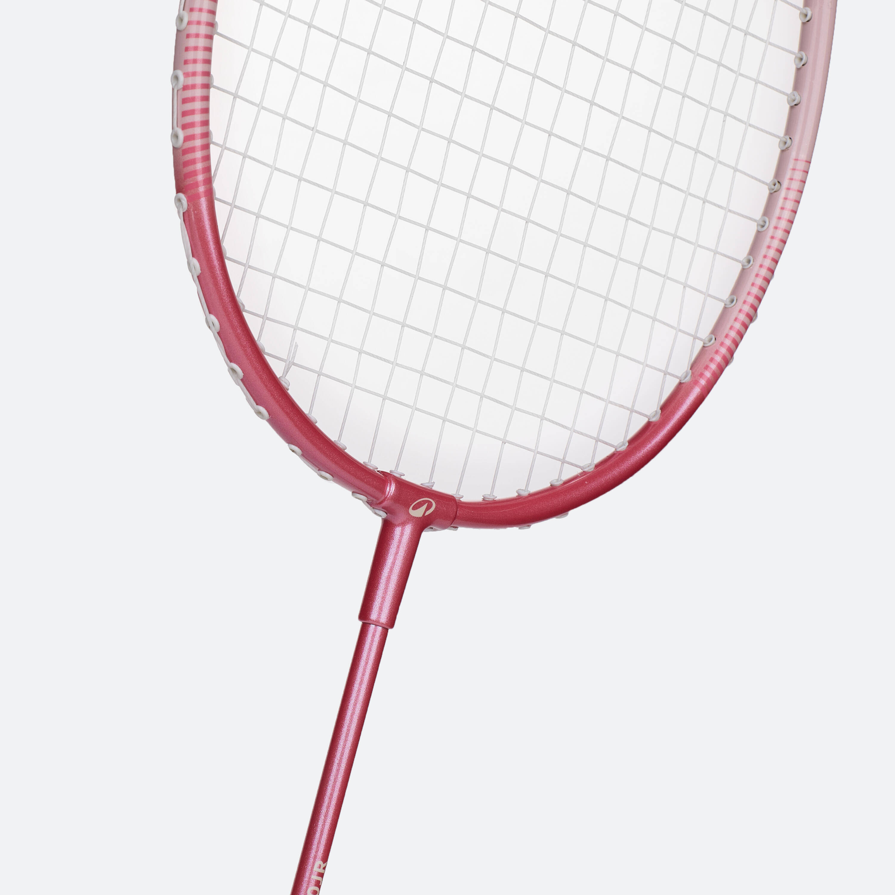 Kids Badminton Racket 90g Aluminium BR100 PINK -  4