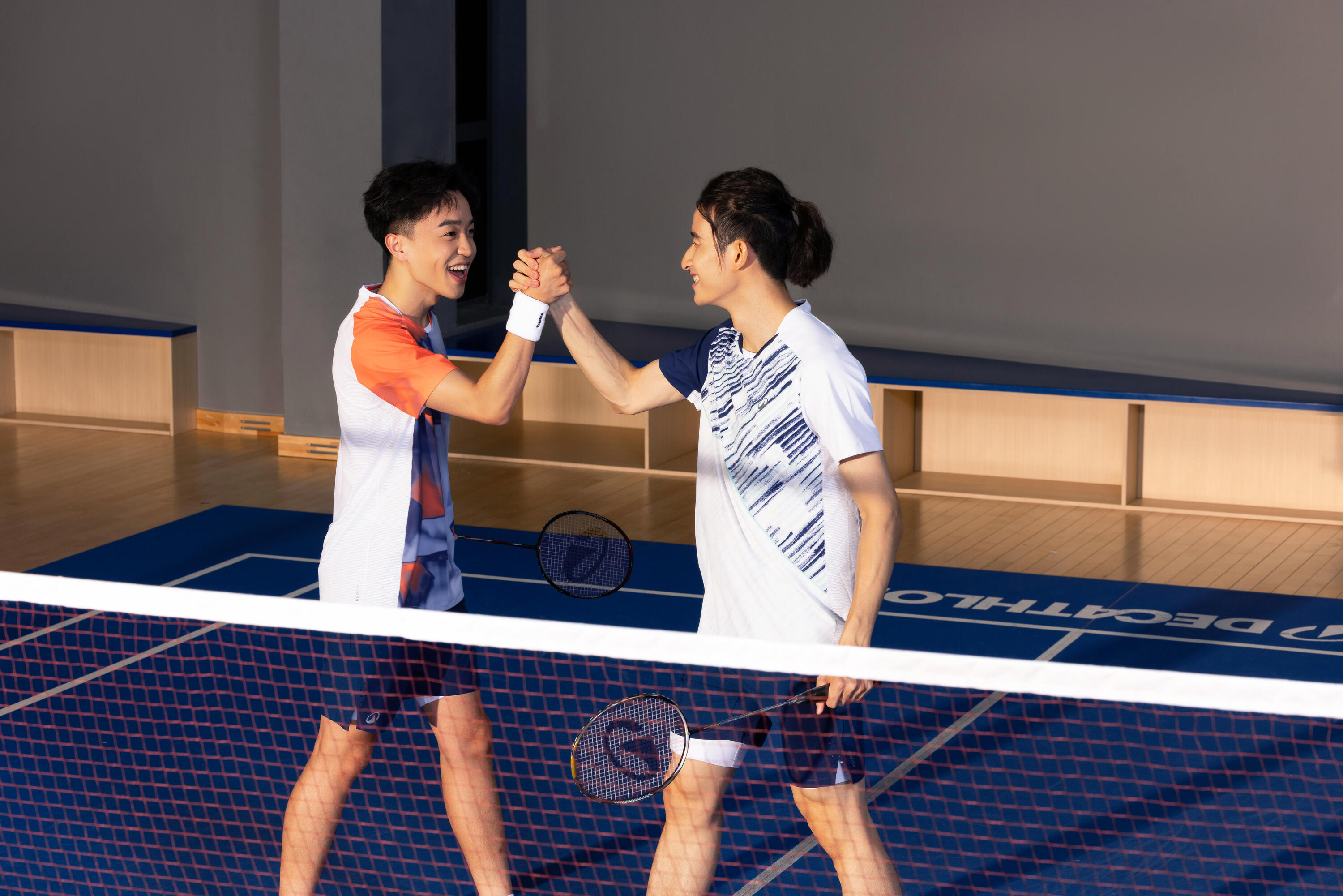 T-shirt badminton uomo PERFORM 990 blu 15/15