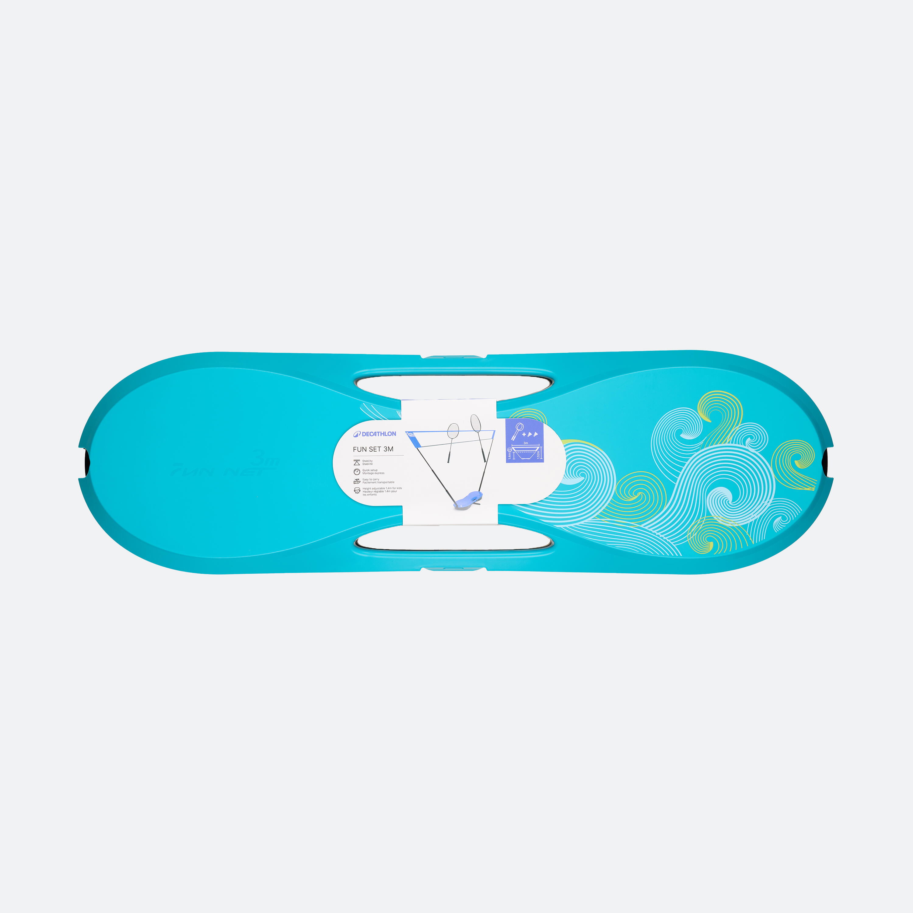 Badminton Set with 2 Rackets, 2 Shuttles and 1 Net - DECATHLON