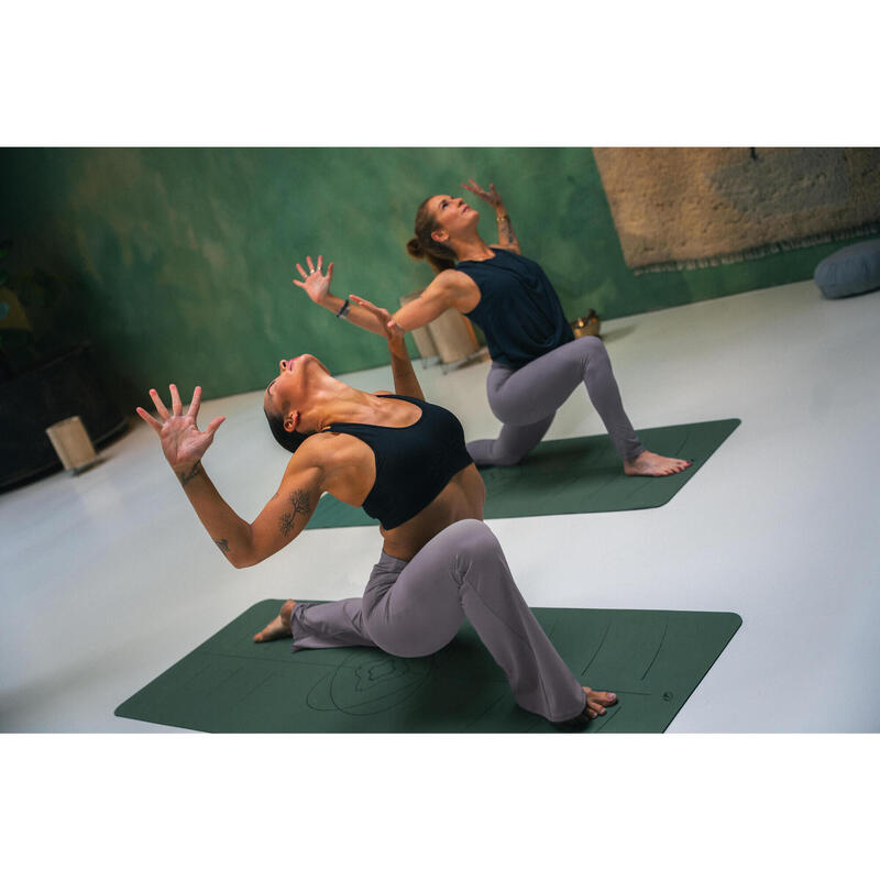 Colanți de yoga/pilates evazați, Gri, Damă