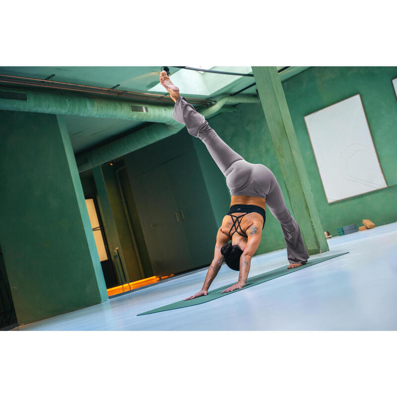 Colanți de yoga/pilates evazați, Gri, Damă