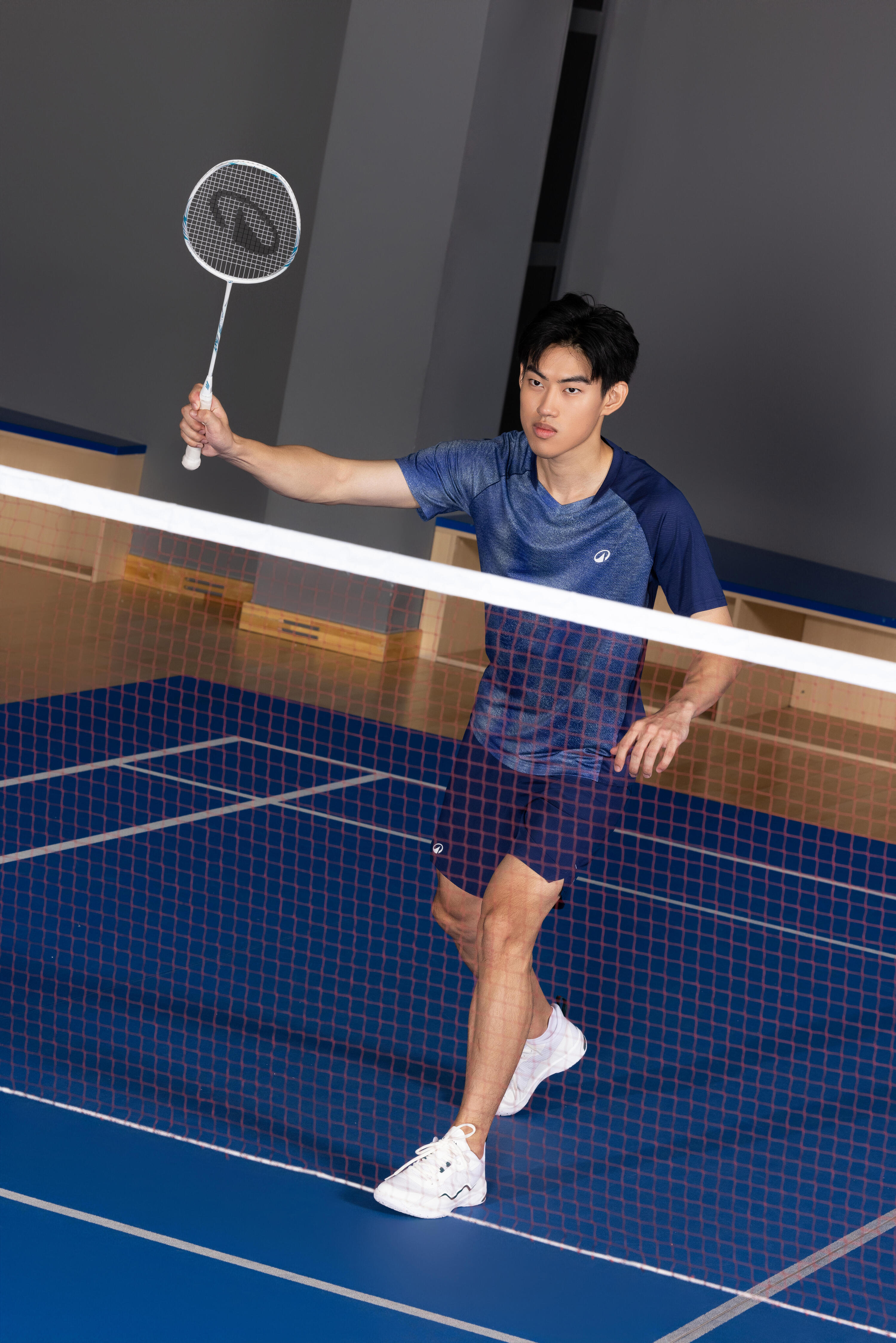 T-shirt badminton uomo LITE 560 blu 13/14