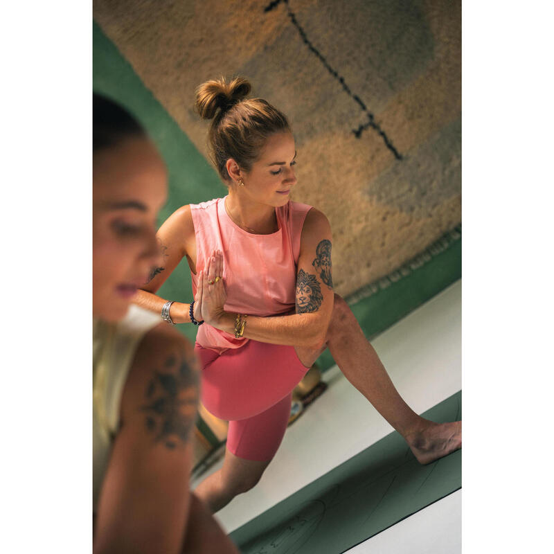Șort de yoga și pilates elastic și moale Roz Damă