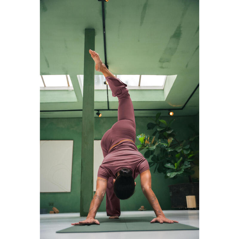 Colanți de yoga/pilates evazați, Mov, Damă