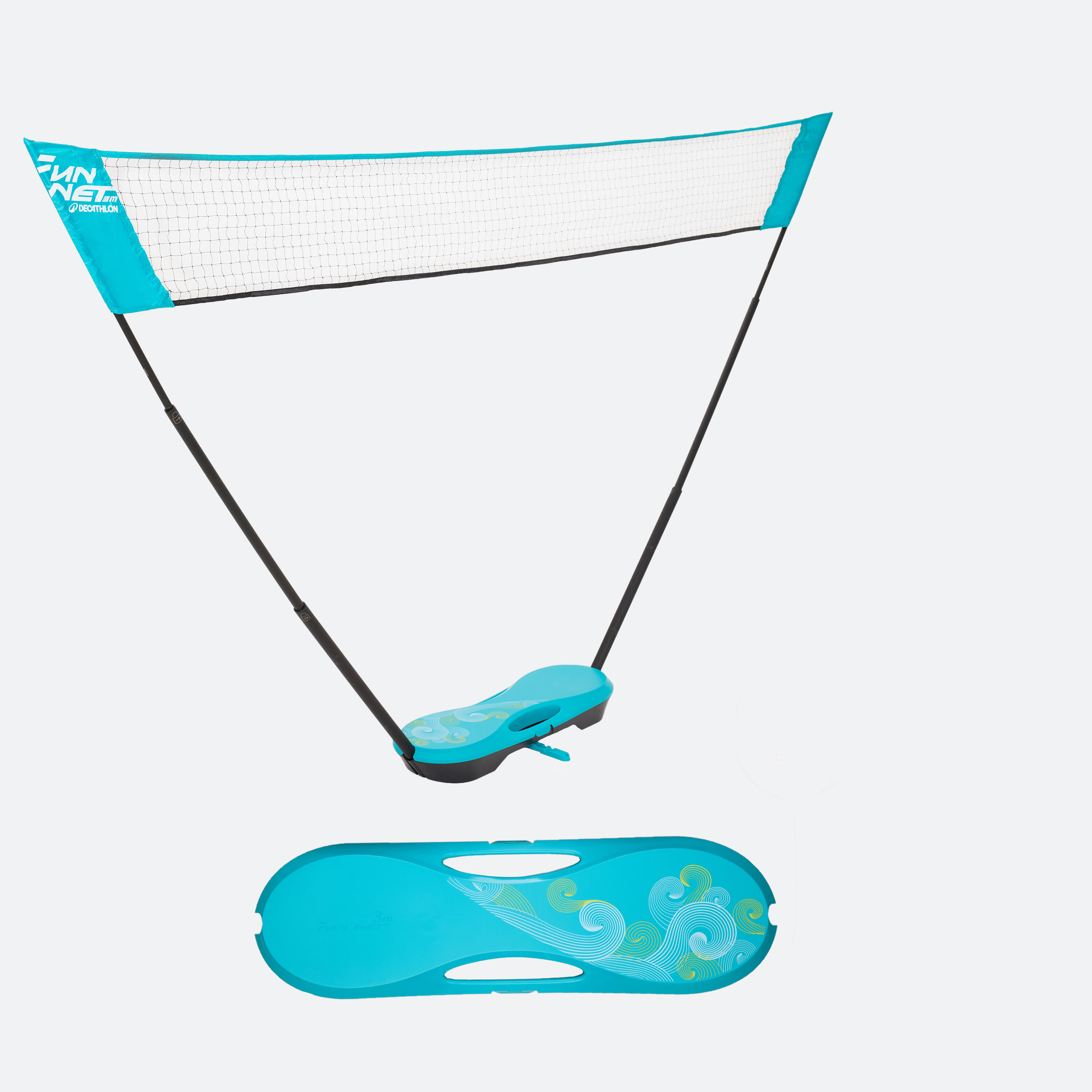 BADMINTON NET Fun Net 3M Turquoise Wave