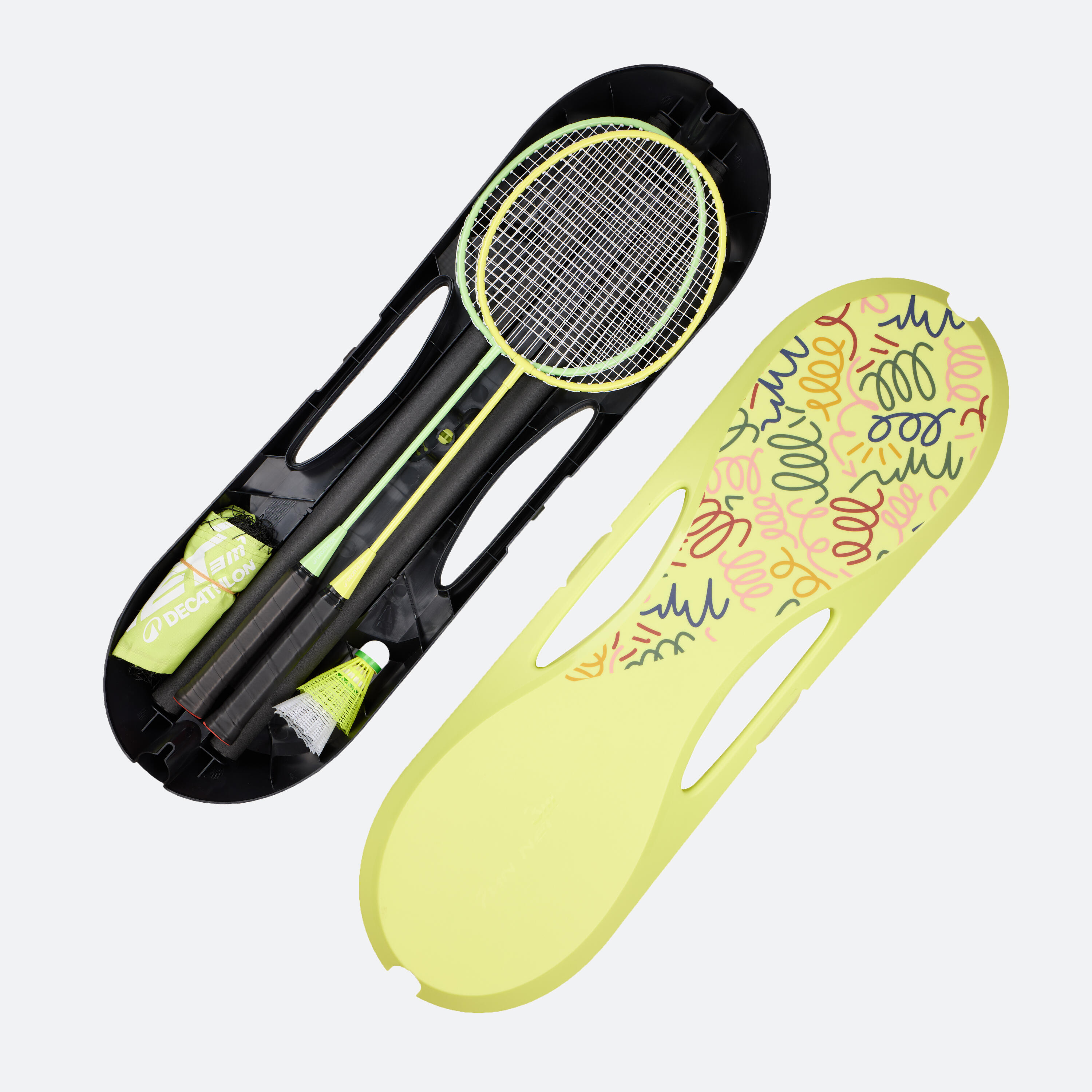 Badmintonnet Fun set 3 m Pop geel 3/21