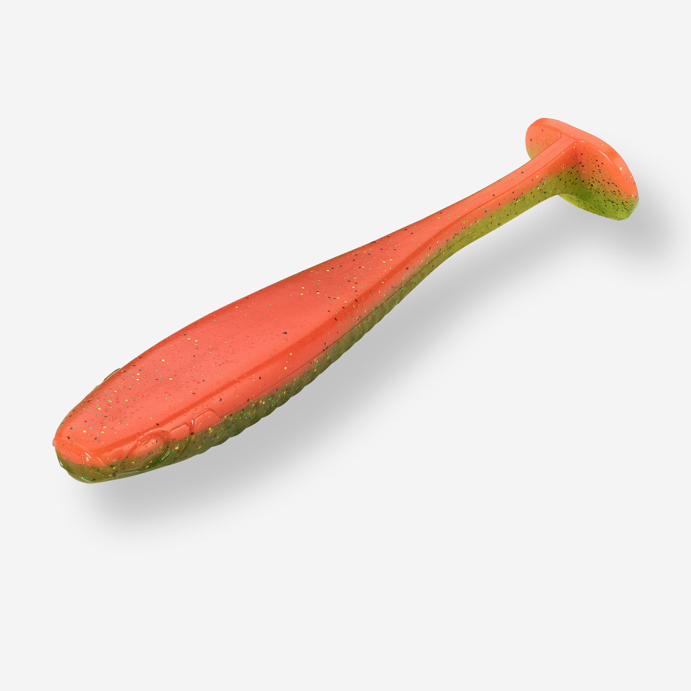 Gummiköder Yubari Fat Shad 20 cm 8" orange mit Lockstoff 2/5