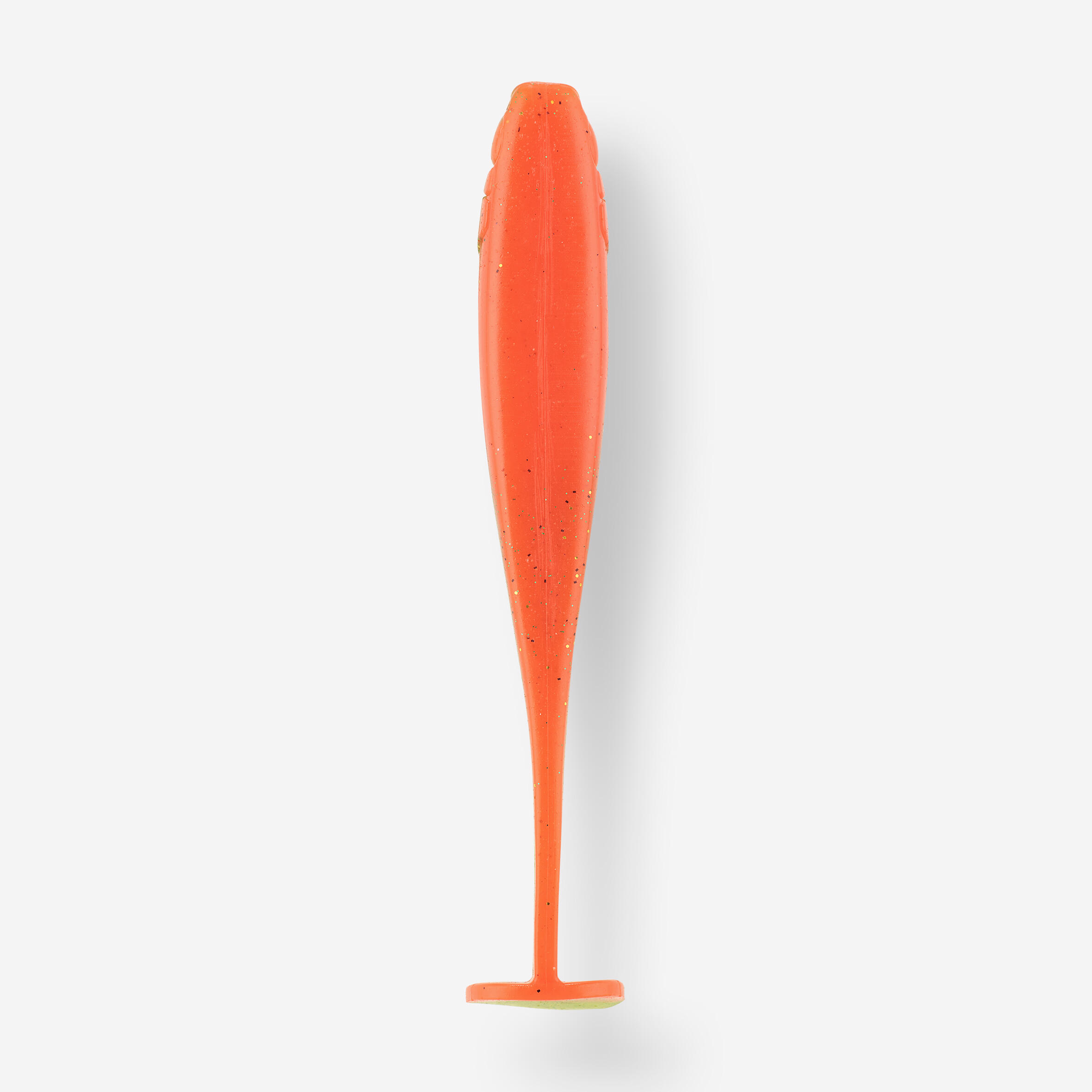 Gummiköder Yubari Fat Shad 20 cm 8" orange mit Lockstoff 3/5