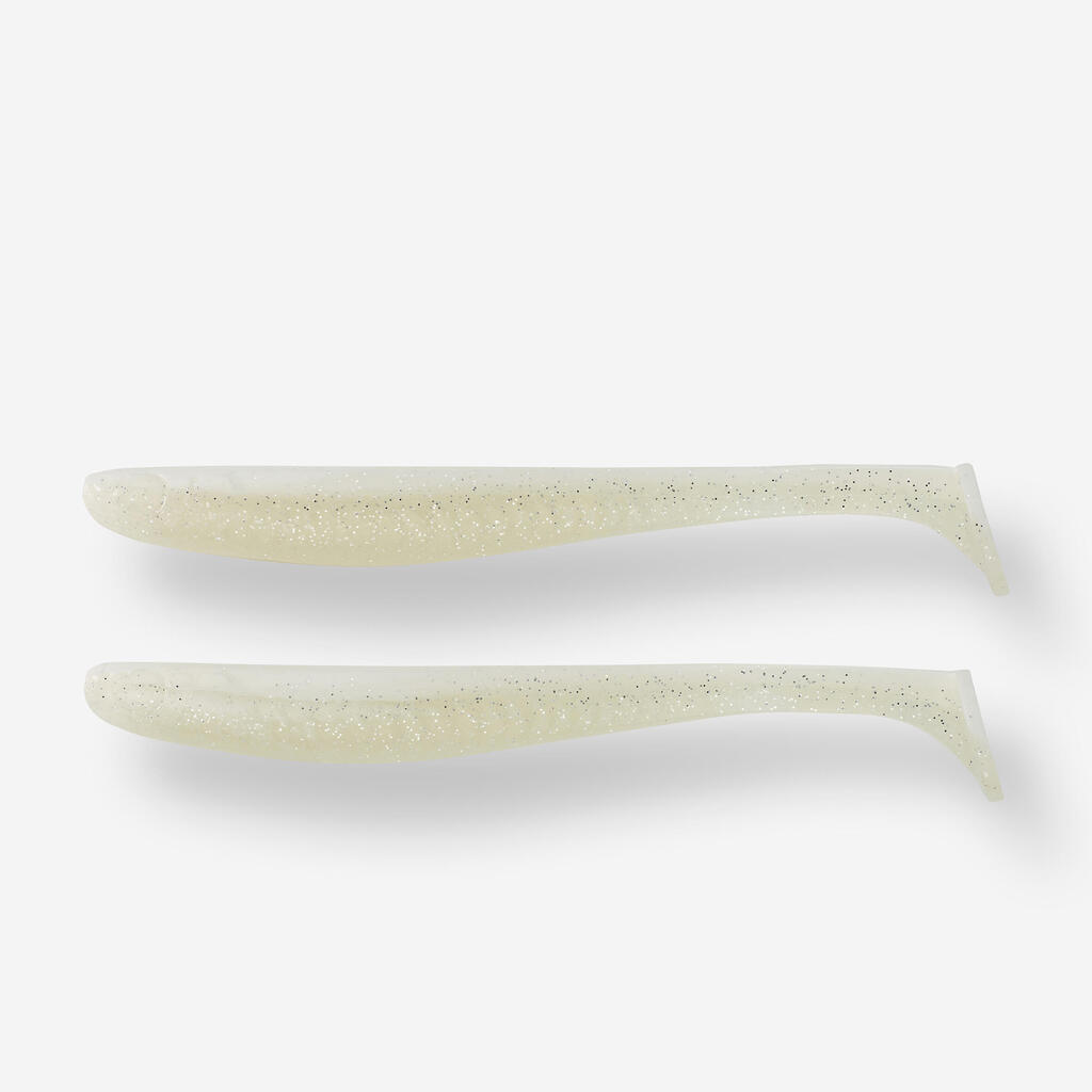 YUBARI FAT SHAD 20 cm – 8” BELA šed varalica za štuku sa atraktantom