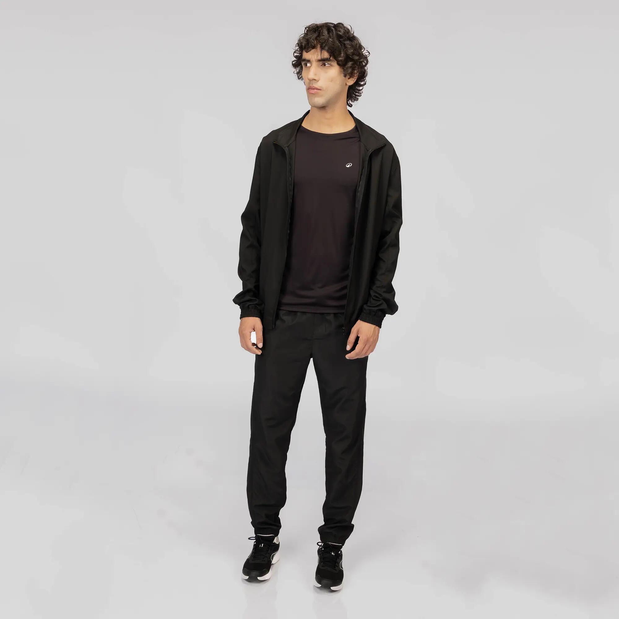 Men Gym Jacket Breathable - Smoked Black -  1