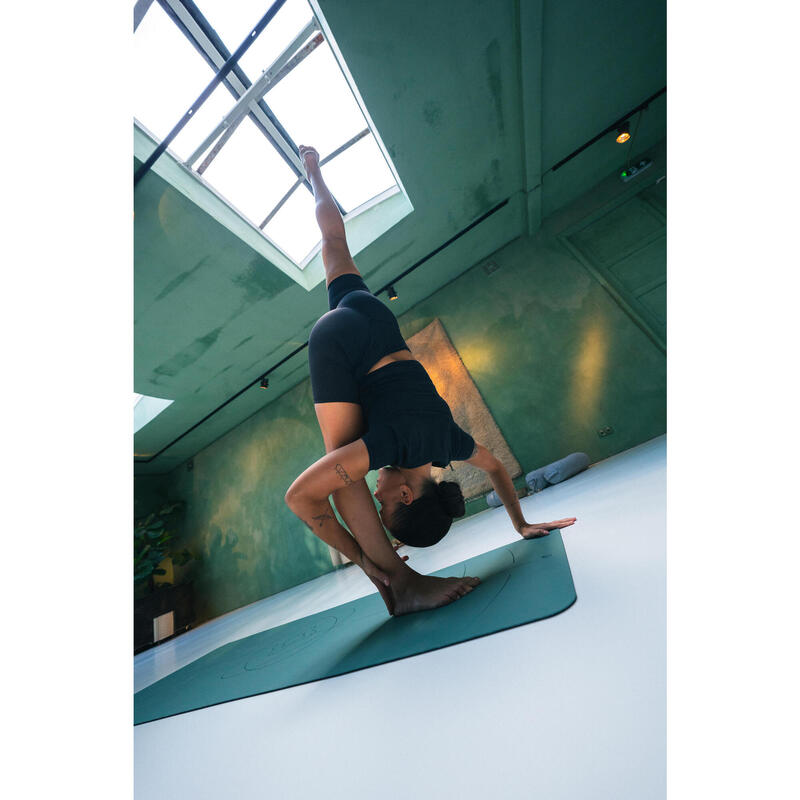 Șort de yoga și pilates, elastic și moale, Breathe negru