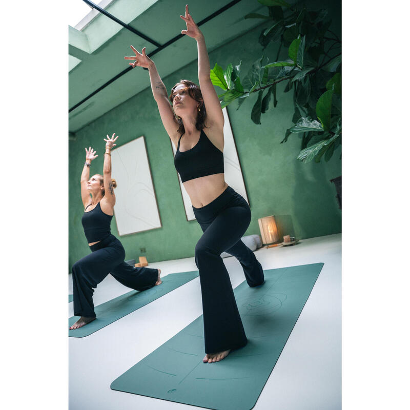 Kadın Flare Yoga/Pilates Taytı - Siyah - Breathe
