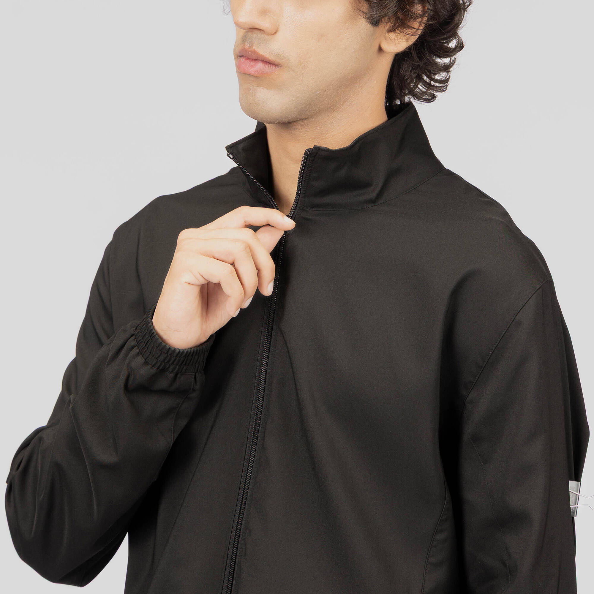 Men Gym Jacket Breathable - Smoked Black -  3