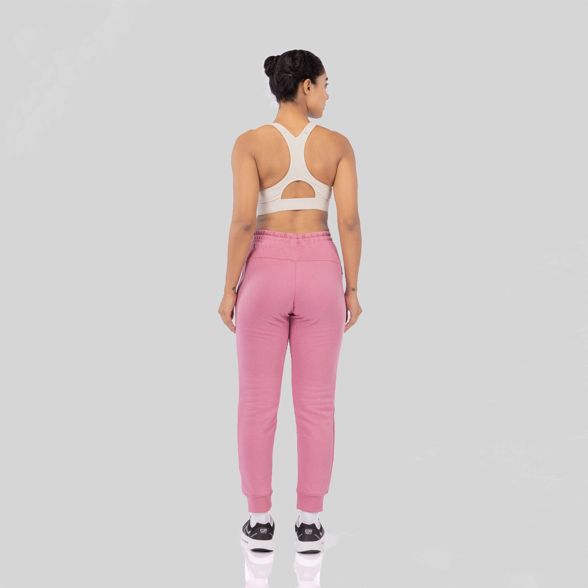 Fitness Slim-Fit Fleece Bottoms - Sage Green -  3