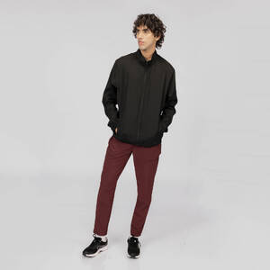 Men Gym Trackpant Convertible, Jog Fit, Quick Dry, Zip Pockets, 500 - Burgundy