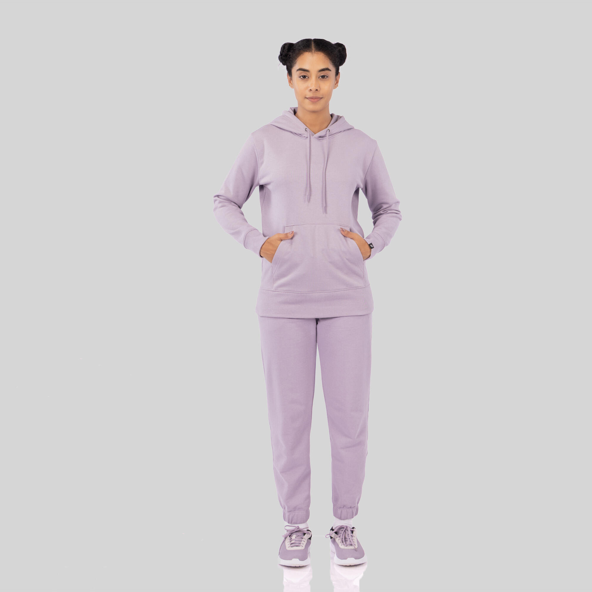 Women's Cotton Hoodie - Smoky Purple