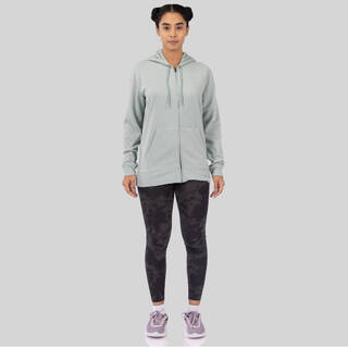 Women's Zip-Up Fitness Sweatshirt - Frosted Green