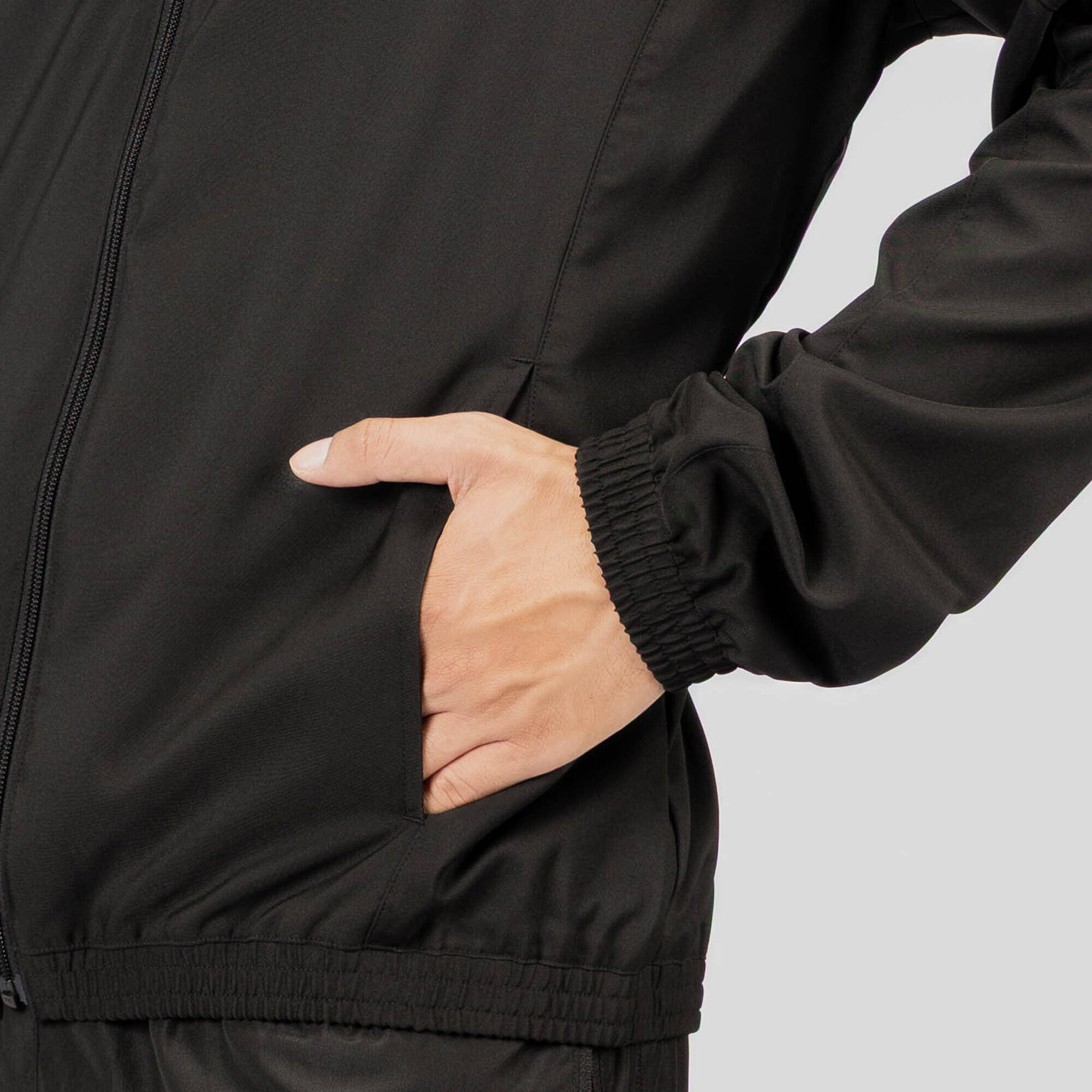 Men Gym Jacket Breathable - Smoked Black -  5