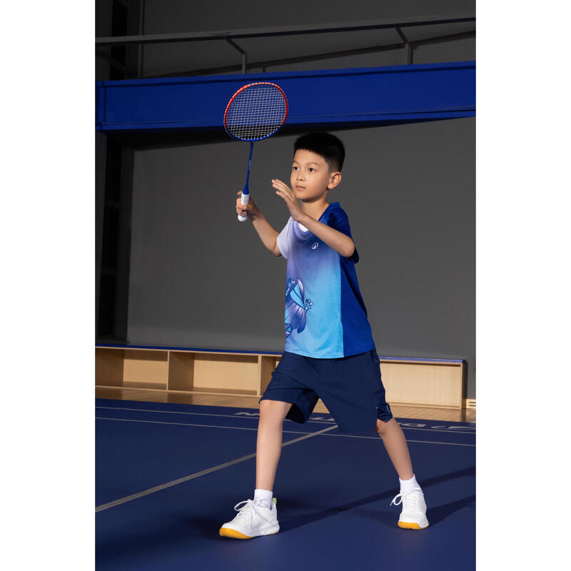 Çocuk Badminton Raketi - 90 G - Alüminyum - Mavi/Kırmızı - BR100