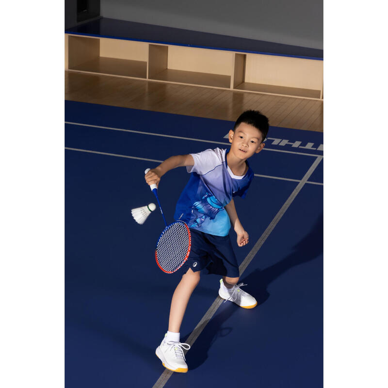 Çocuk Badminton Raketi - 90 G - Alüminyum - Mavi/Kırmızı - BR100