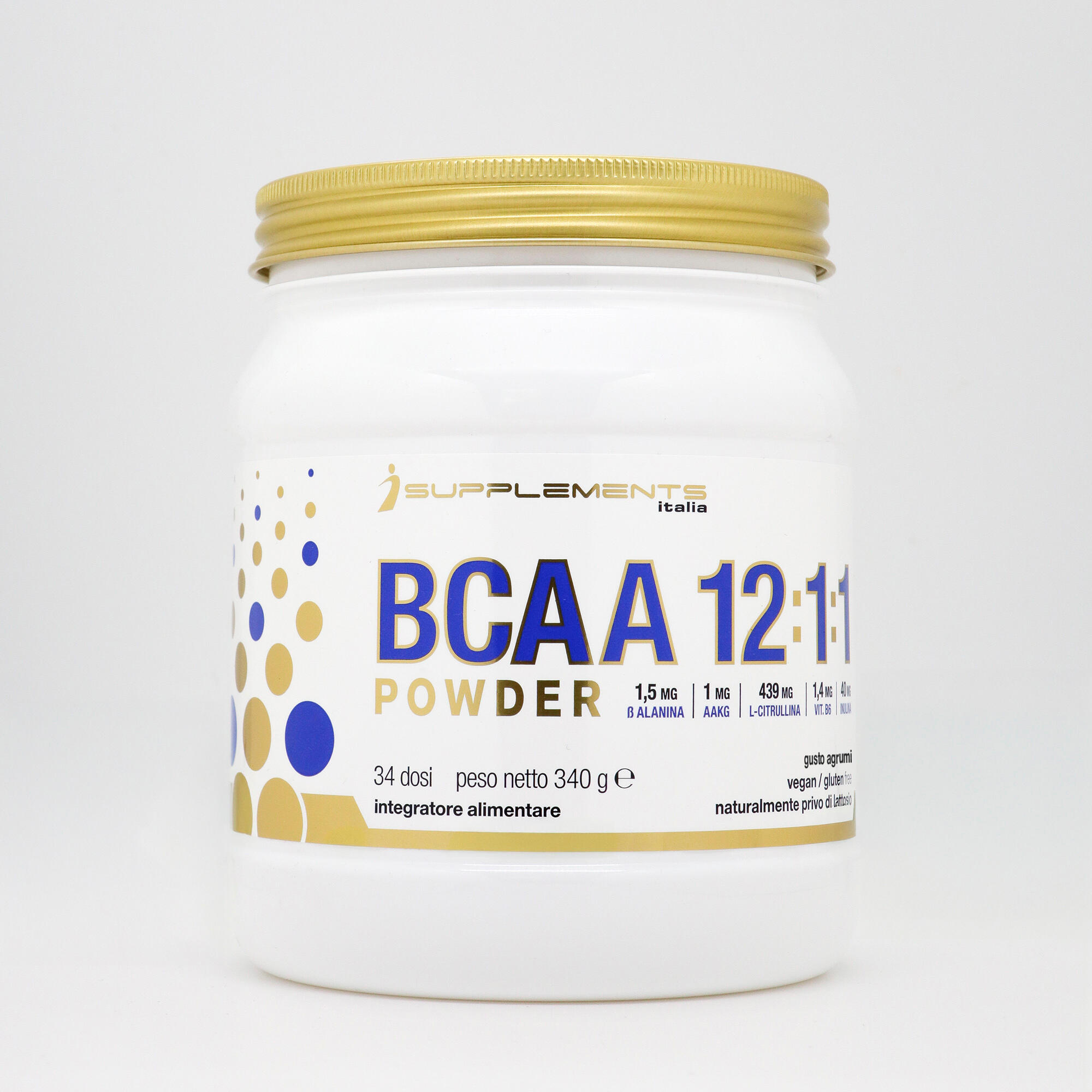 Integratore alimentare Isupplements BCAA 12:1:1 POLVERE AGRUMI 3/3
