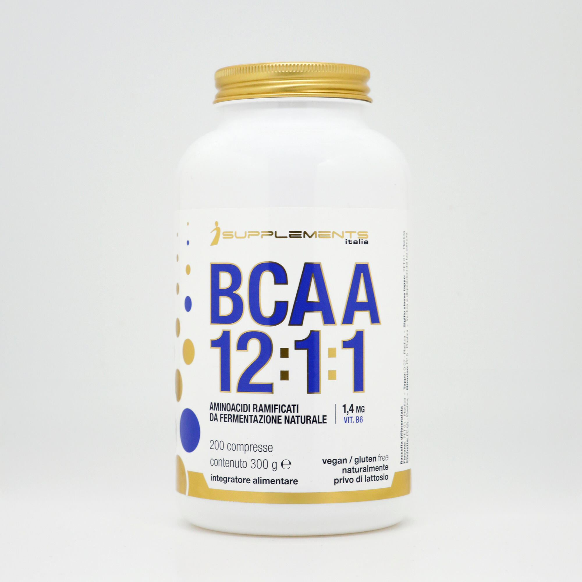 ISUPPLEMENTS Amminoacidi ramificati Isupplements da 
fermentazione naturale BCAA 12:1:1 200