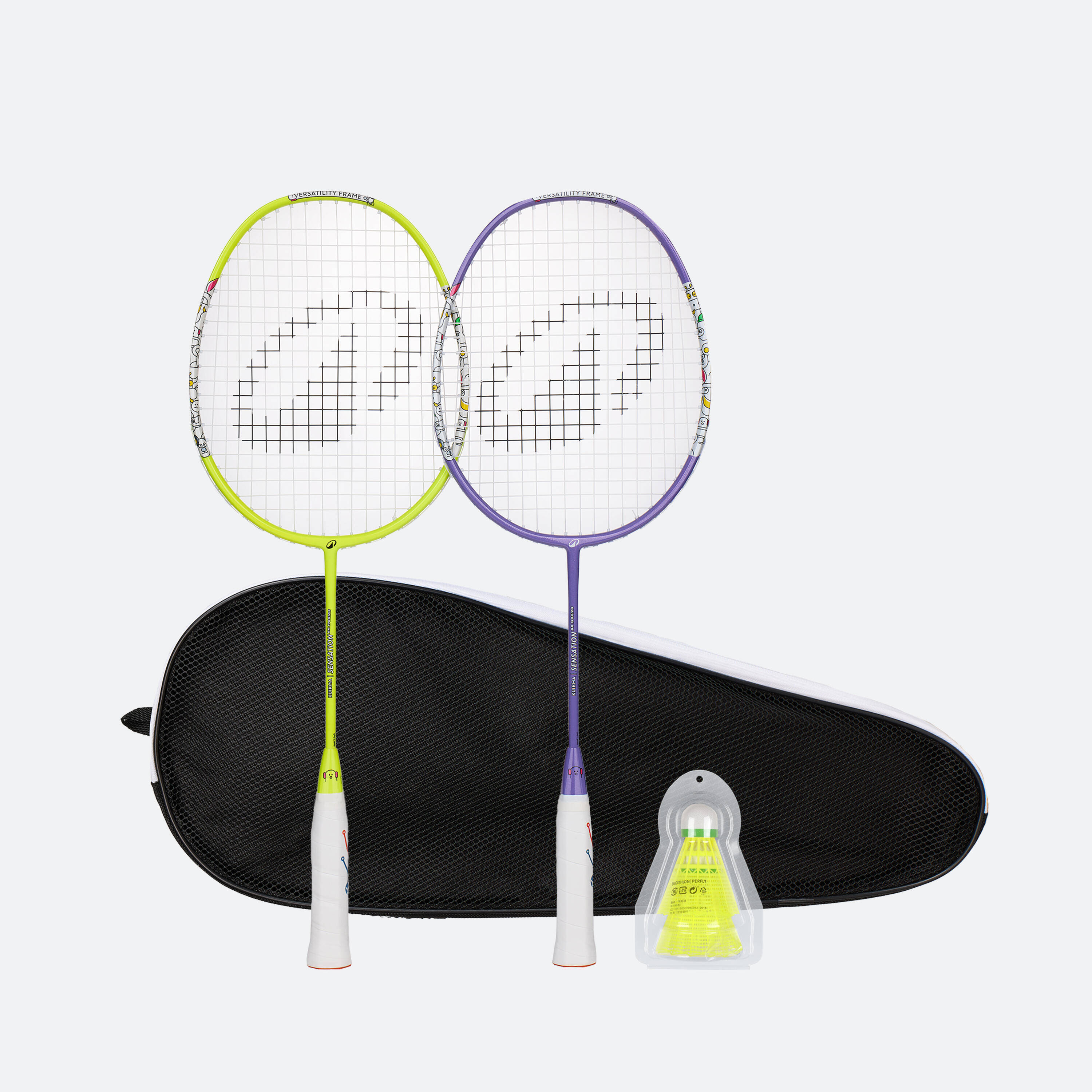 KID RACKET  BR 190 SENSATION KID SET LIME PURPLE -  1