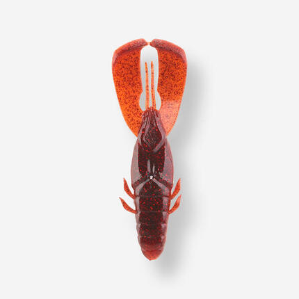 Leurre souple pêche avec attractant YUBARI PCRW 3,5" WHITE PUNCHING CRAW