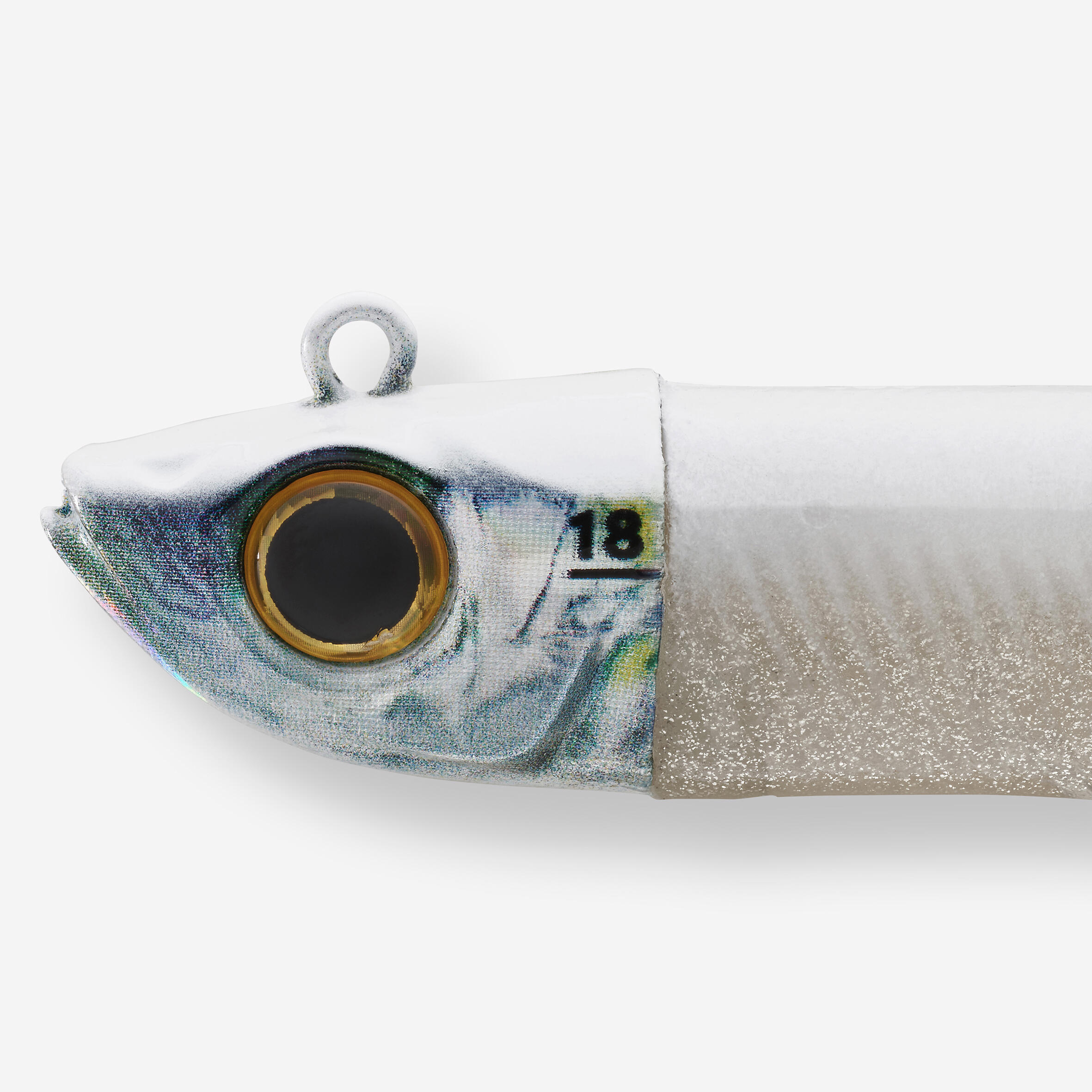 Conj. Amostras Flexíveis para Pesca no Mar Texan COMBO ANCHO 120 18 g BRANCO x2 4/6