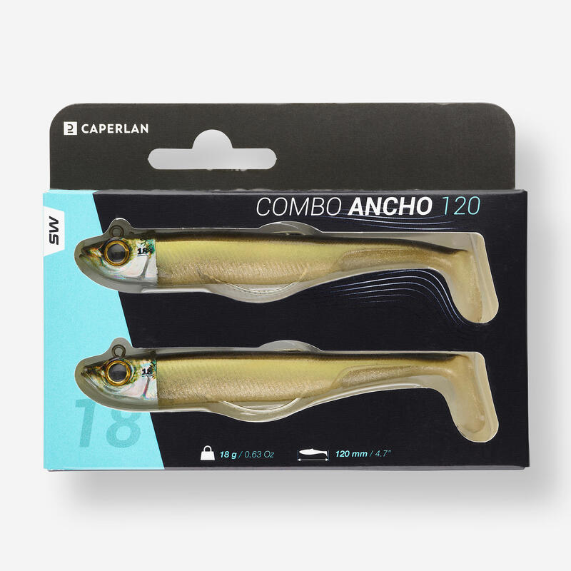 Combo năluci flexibile shad texan COMBO ANȘOA 120 18G AYU x2 Pescuit marin