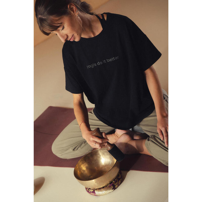 Tricou yoga Negru Damă