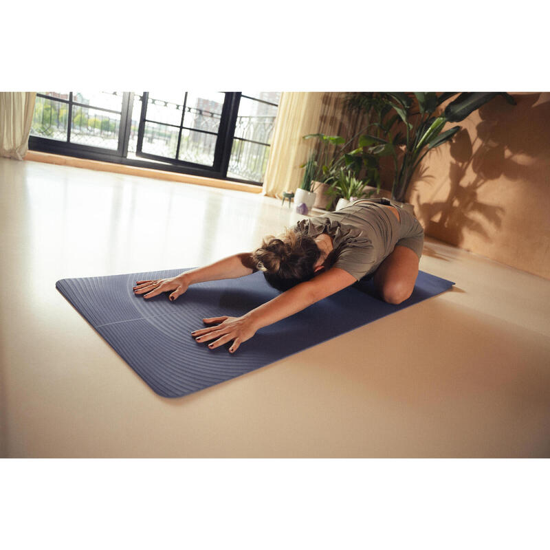 Șort de yoga bumbac moale, talie înaltă, Maro, Damă