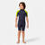 Combinaison Surf Shorty 100 Néoprène 1,5mm enfant Bleu jaune