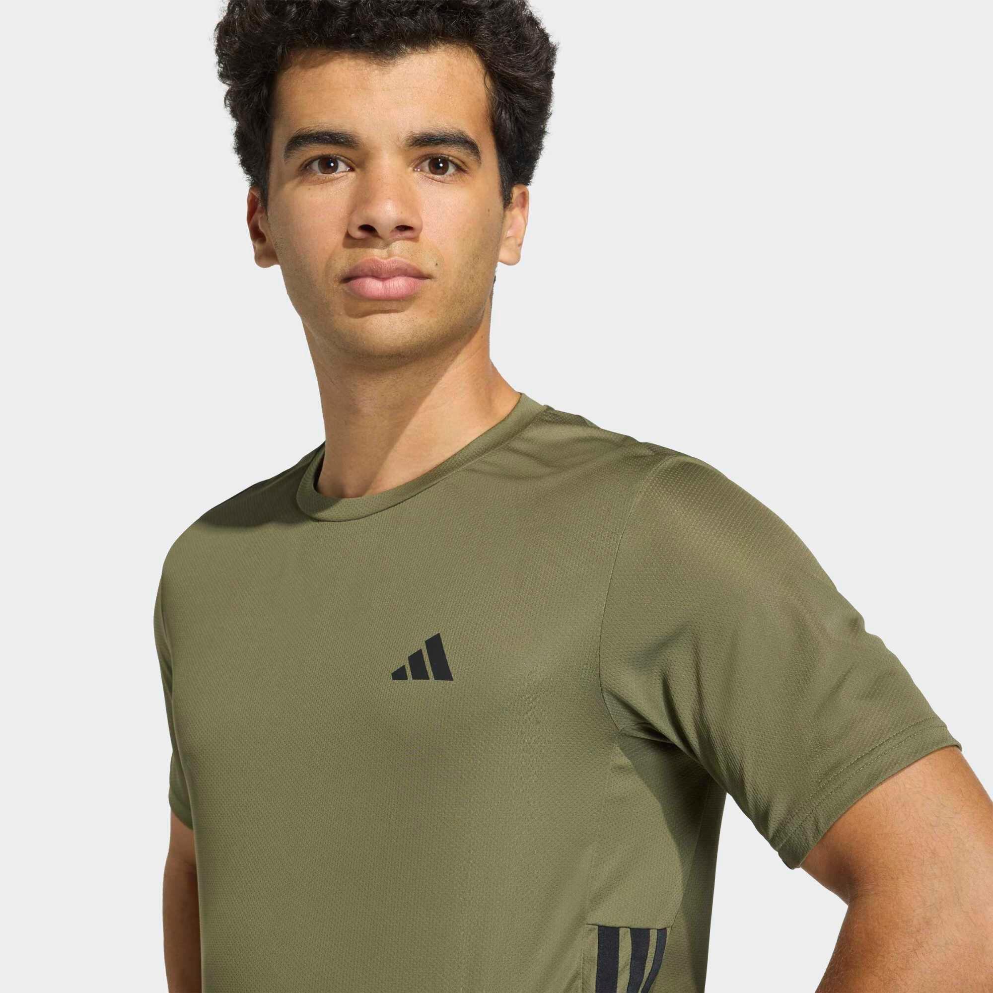 Fitness-T-Shirt für Herren Workout Essentials Base, khaki 5/5