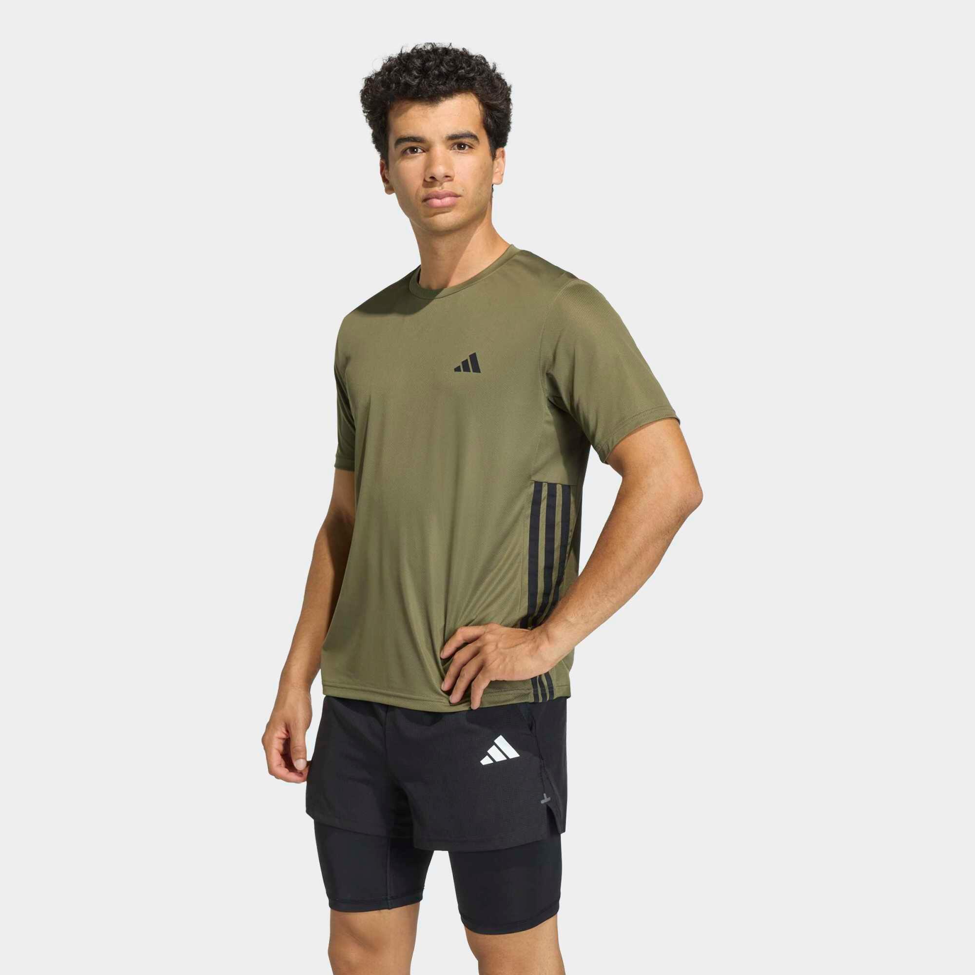 ADIDAS Men's Fitness T-Shirt Workout Base Essentials - Khaki