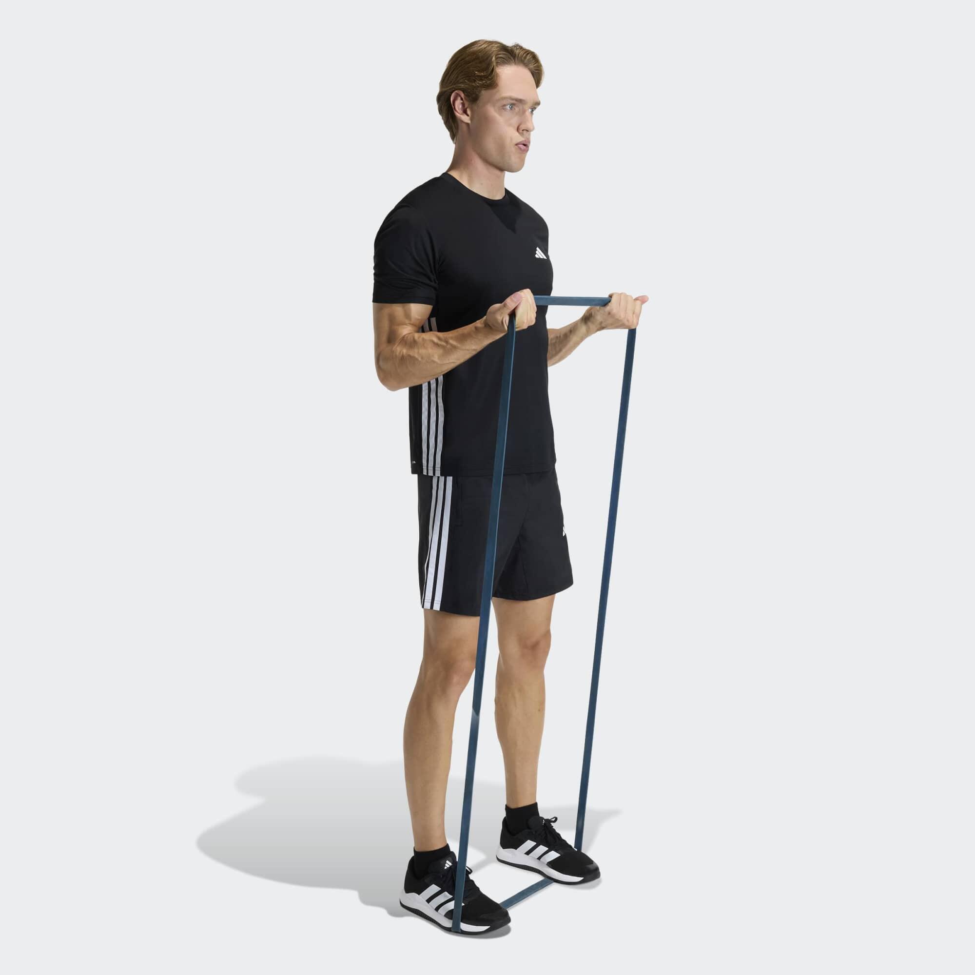 T-shirt de fitness para homem Workout Essentials Base, preto 4/6