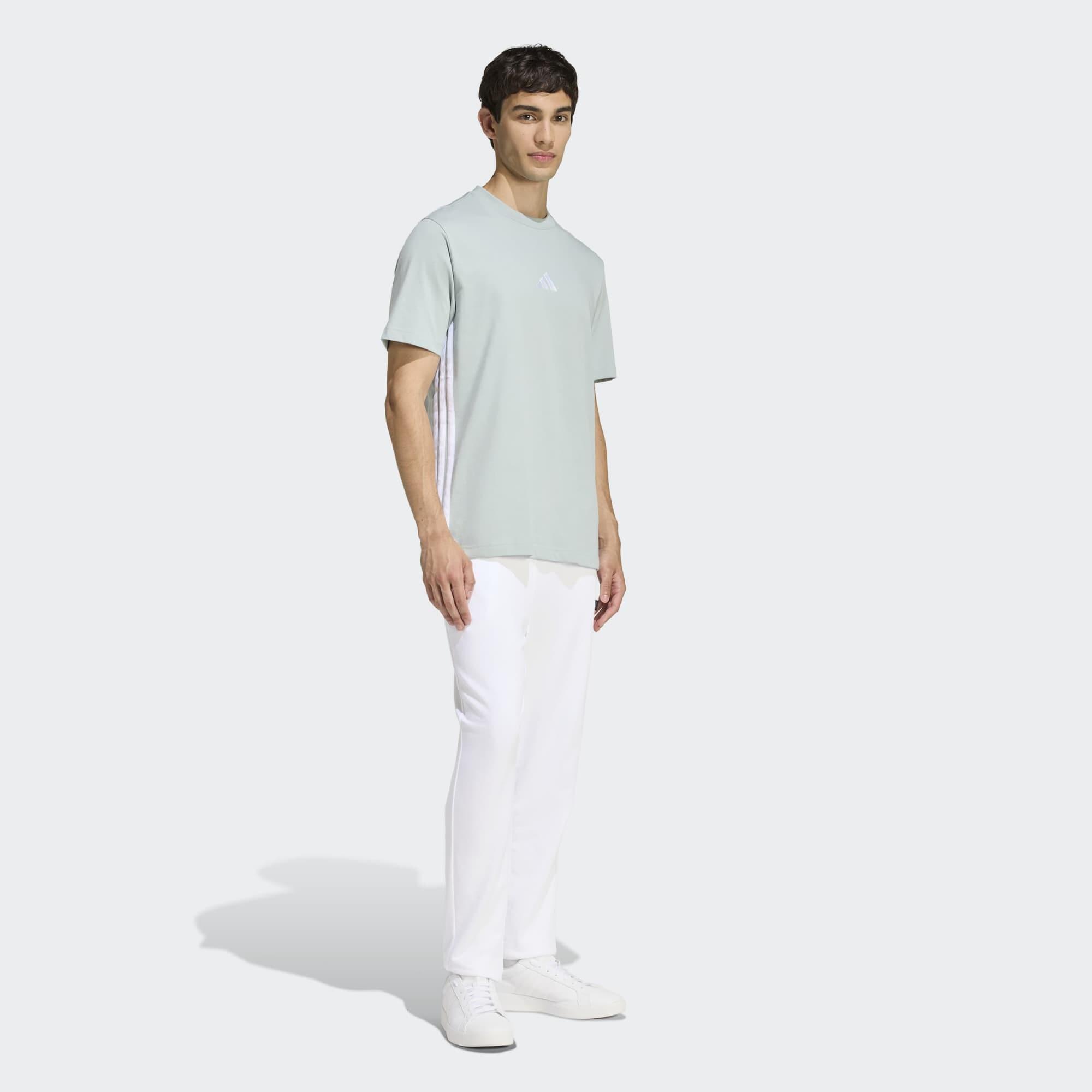 Fitness-T-shirt voor heren lichtgroen 3/5