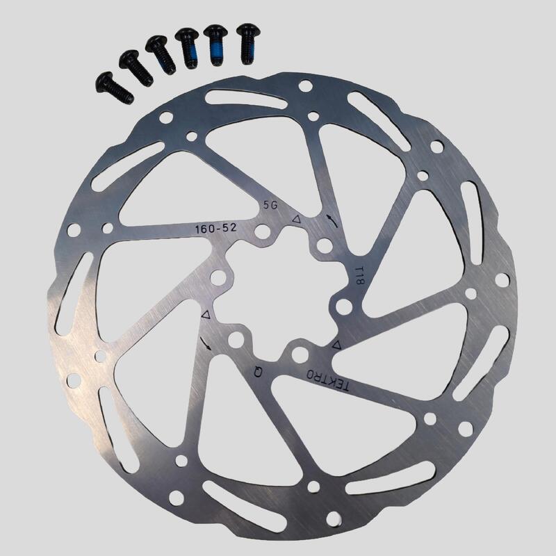 Féktárcsa, TR-52, 160 mm, 6 lyukas, 11 mm csavar - Tektro ID 0000432