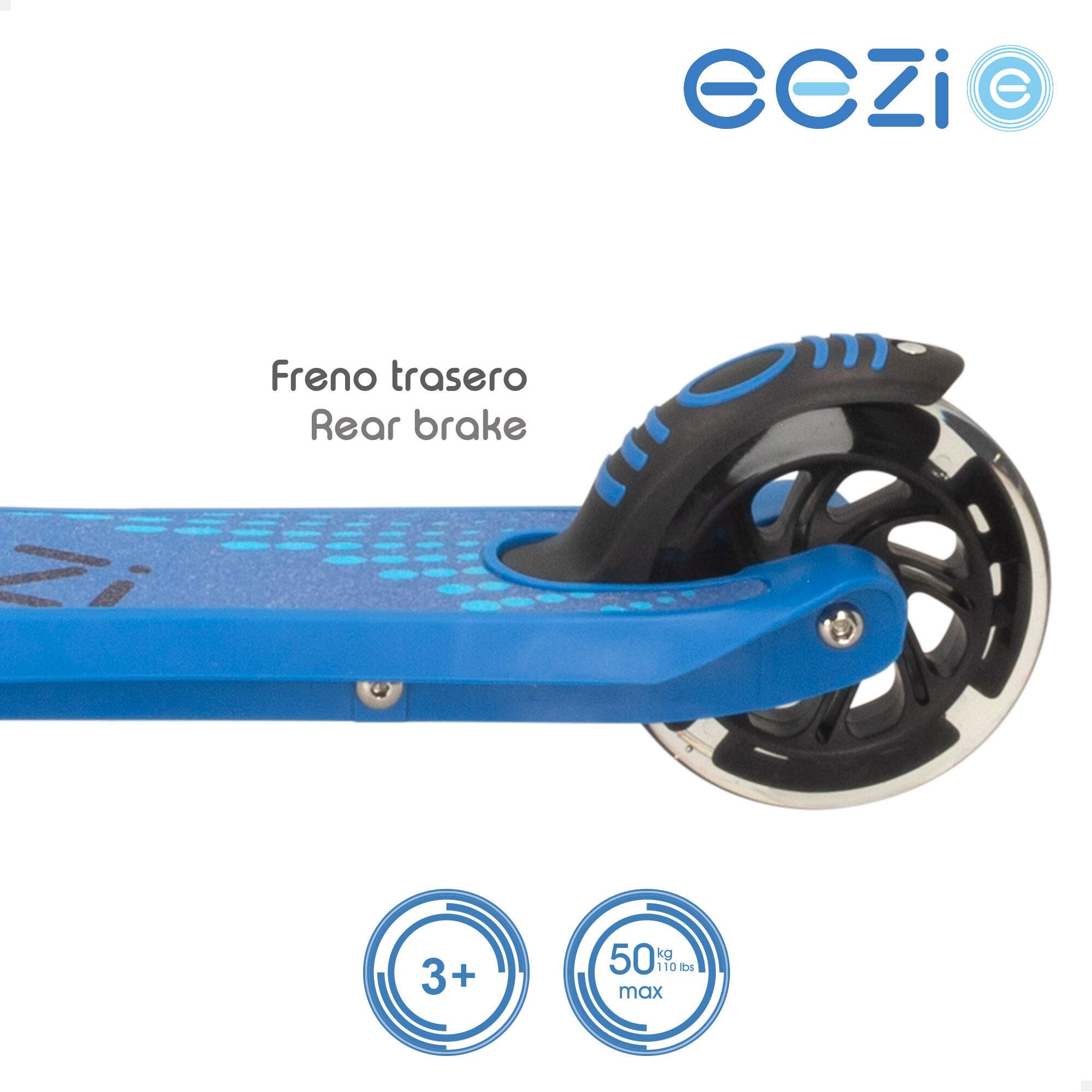 Patinet per a nen 2 rodes amb llums blau EEZI - CD 4/4